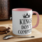 Kings Don`t Compete Empowering Quotes Classic Accent Coffee Mug 11oz Ichaku [Perfect Gifts Selection]
