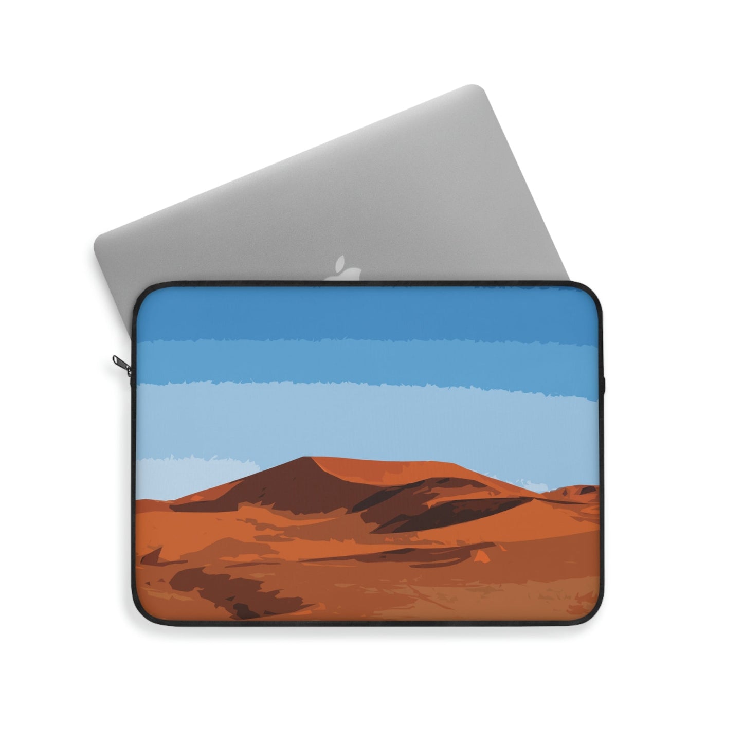 Landscape Desert Orange Sand Abstract Nature Modern Art Aesthetics Laptop Sleeve Ichaku [Perfect Gifts Selection]