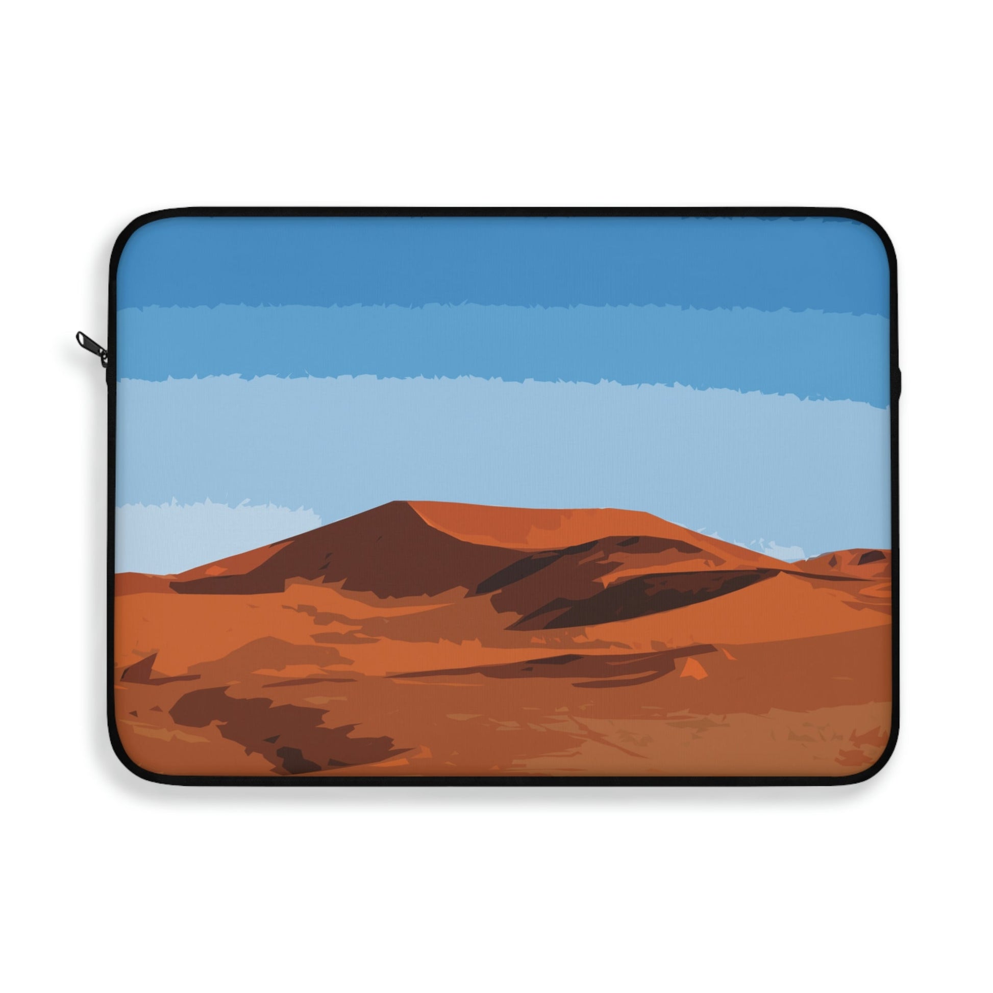 Landscape Desert Orange Sand Abstract Nature Modern Art Aesthetics Laptop Sleeve Ichaku [Perfect Gifts Selection]