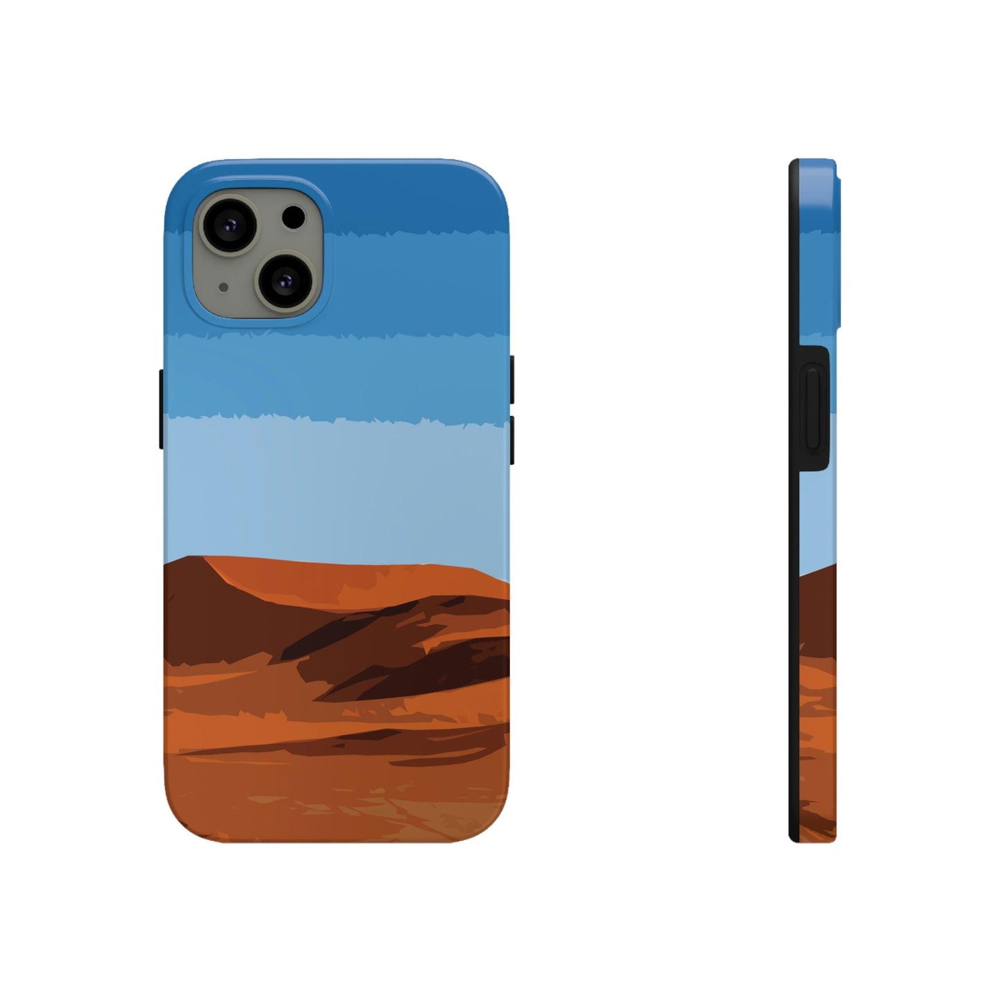 Landscape Desert Orange Sand Abstract Nature Modern Art Aesthetics Tough Phone Cases Case-Mate Ichaku [Perfect Gifts Selection]