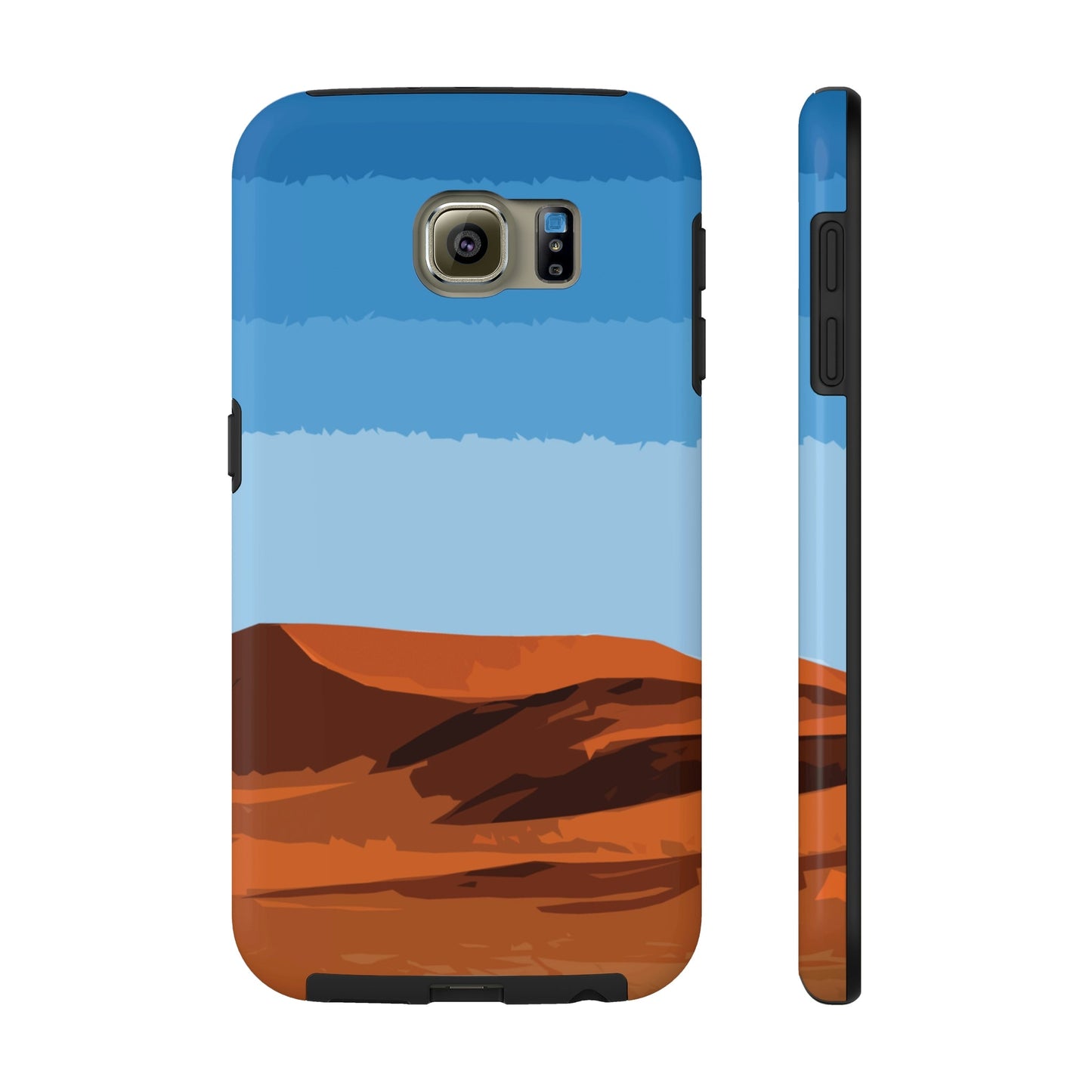 Landscape Desert Orange Sand Abstract Nature Modern Art Aesthetics Tough Phone Cases Case-Mate Ichaku [Perfect Gifts Selection]