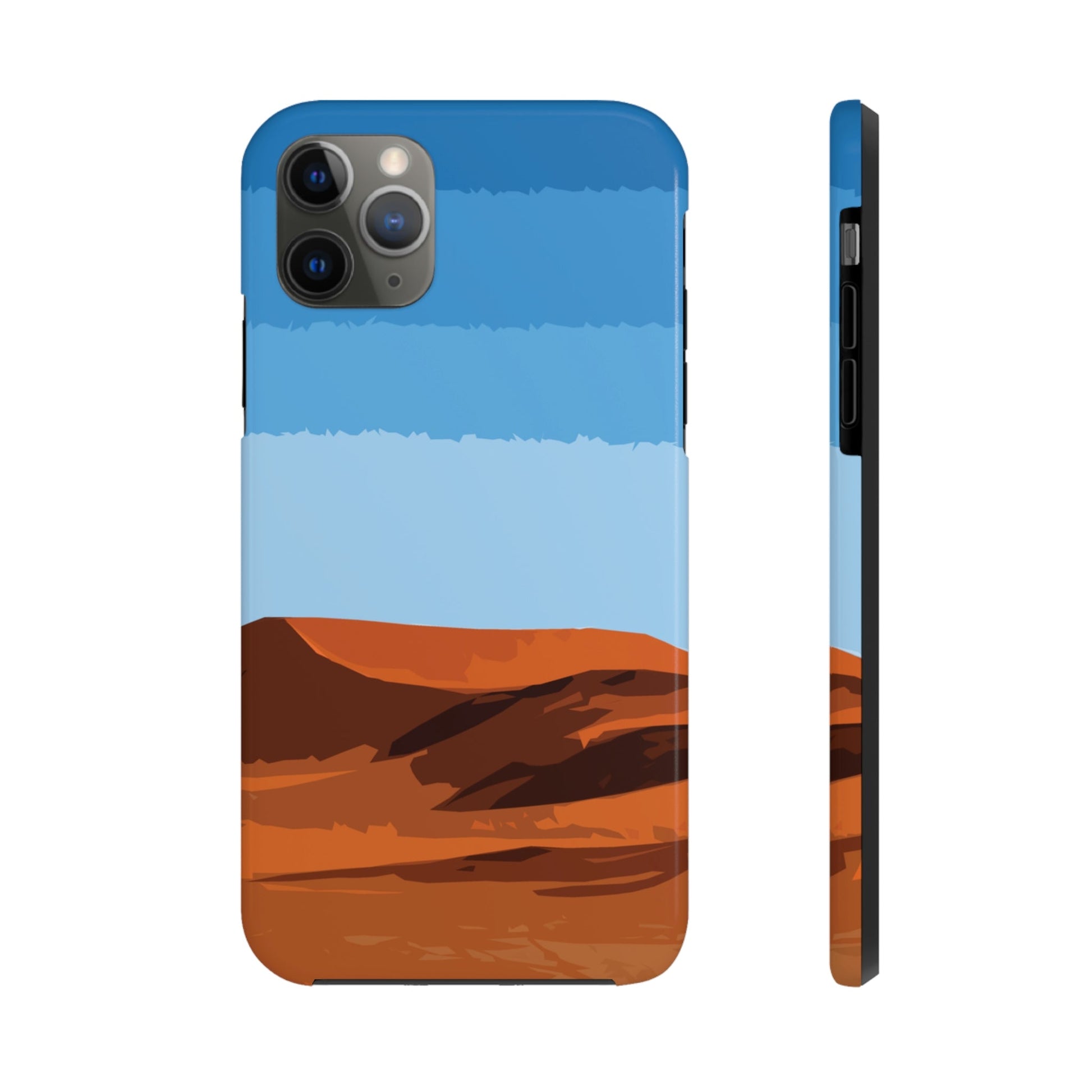 Landscape Desert Orange Sand Abstract Nature Modern Art Aesthetics Tough Phone Cases Case-Mate Ichaku [Perfect Gifts Selection]