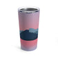 Landscape Mountains Nature Watercolor Sunset Water Art Stainless Steel Hot or Cold Vacuum Tumbler 20oz Ichaku [Perfect Gifts Selection]