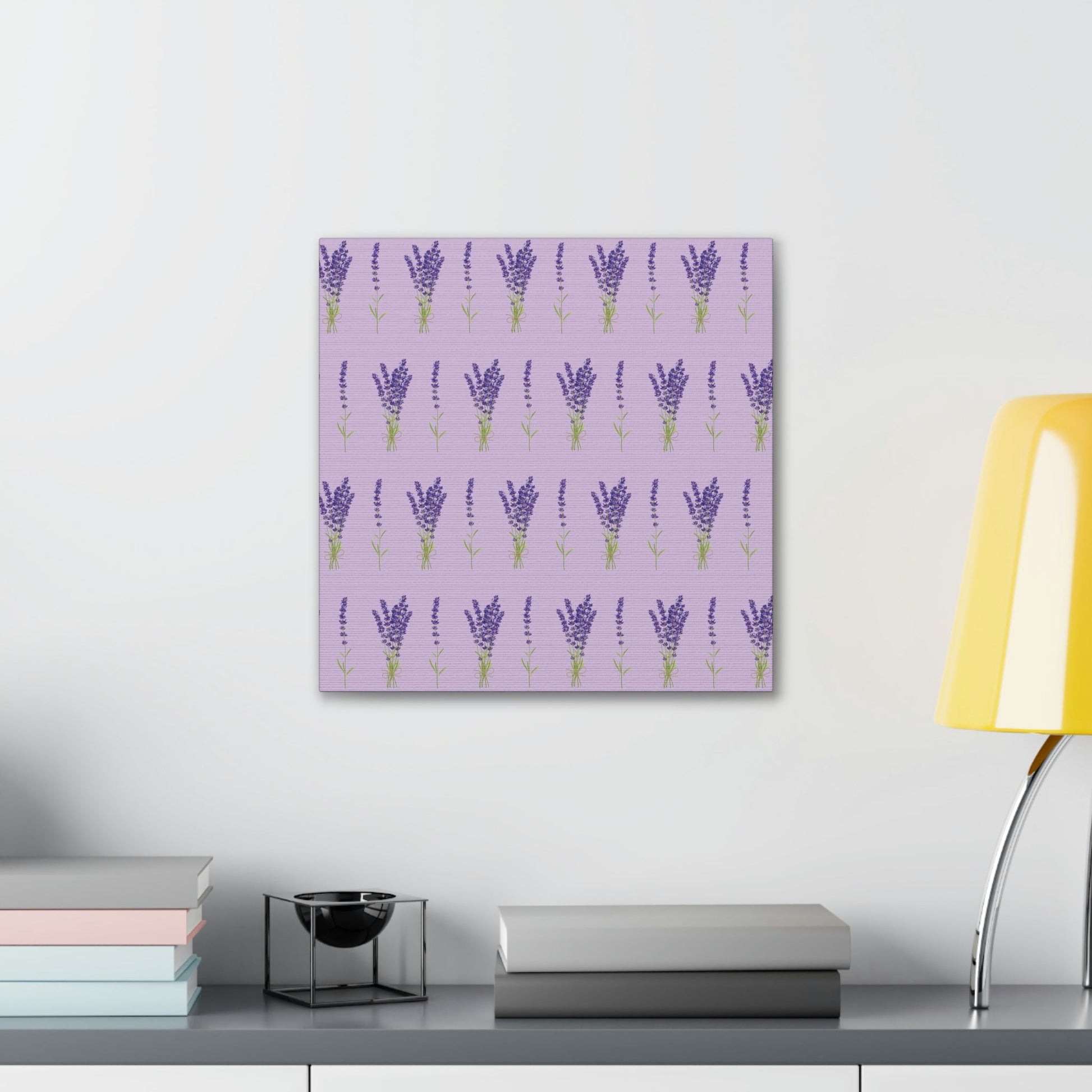 Lavender Aesthetic Pastel Purple Flowers Provence France Minimalist Art Canvas Gallery Wraps Ichaku [Perfect Gifts Selection]