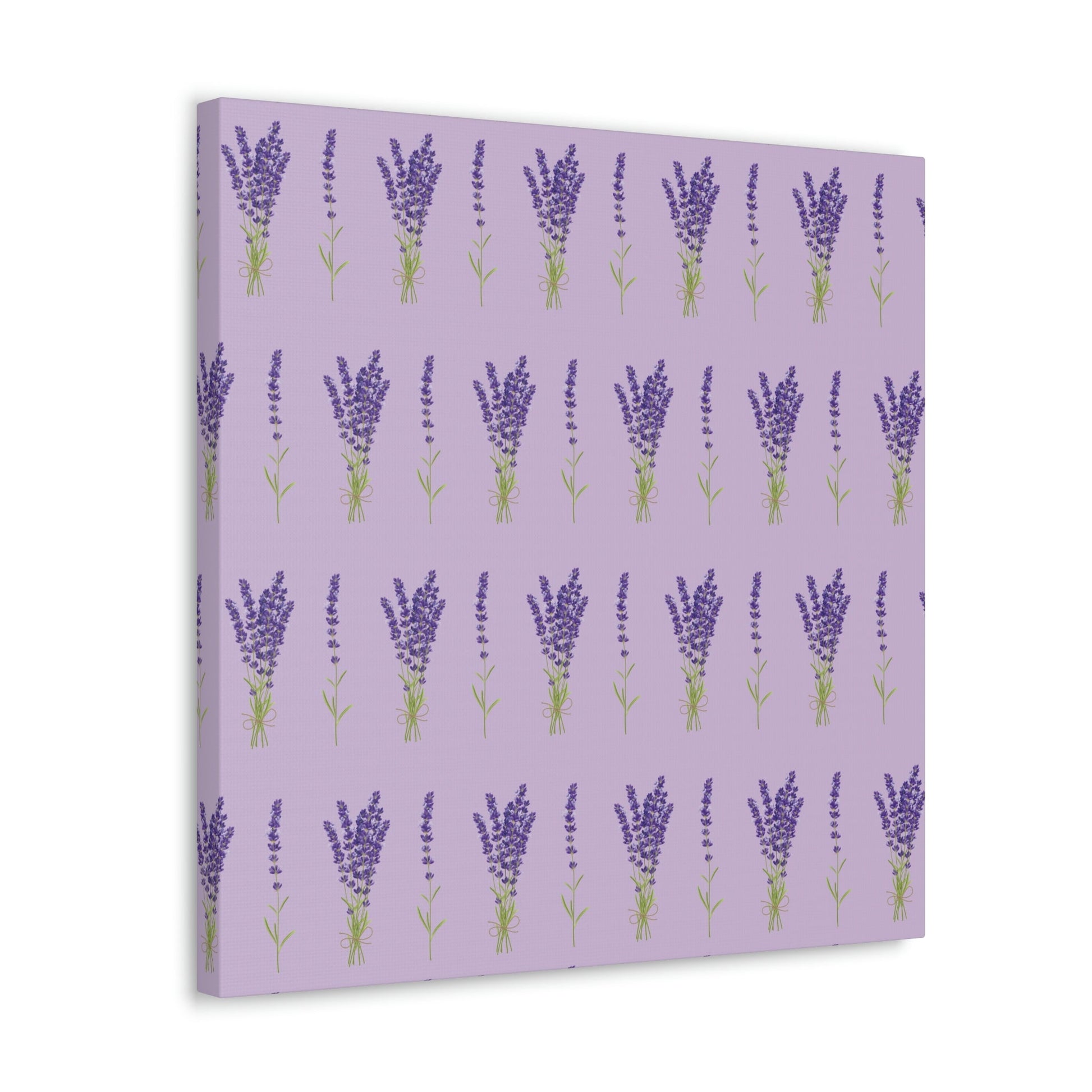 Lavender Aesthetic Pastel Purple Flowers Provence France Minimalist Art Canvas Gallery Wraps Ichaku [Perfect Gifts Selection]