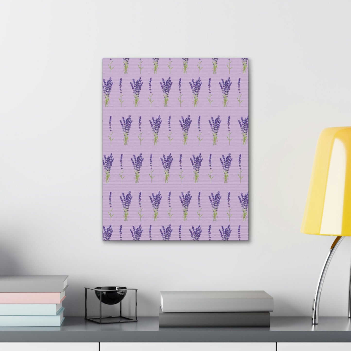 Lavender Aesthetic Pastel Purple Flowers Provence France Minimalist Art Canvas Gallery Wraps Ichaku [Perfect Gifts Selection]