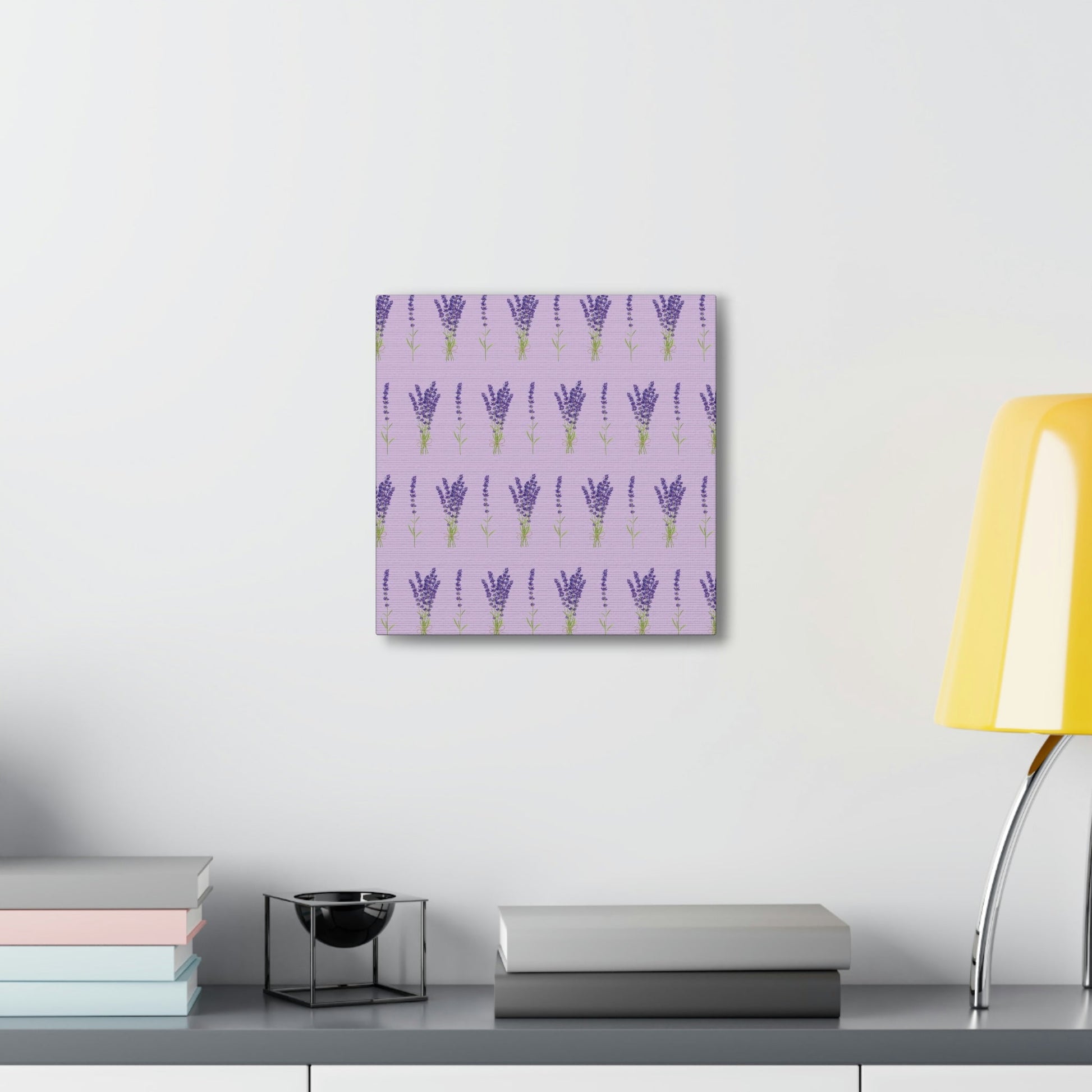 Lavender Aesthetic Pastel Purple Flowers Provence France Minimalist Art Canvas Gallery Wraps Ichaku [Perfect Gifts Selection]