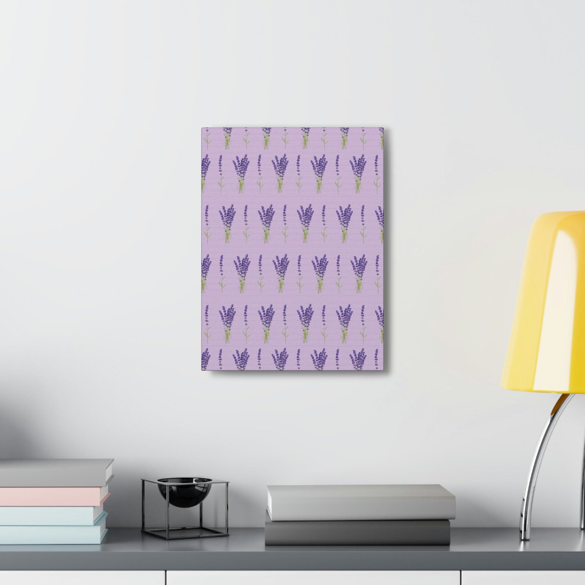 Lavender Aesthetic Pastel Purple Flowers Provence France Minimalist Art Canvas Gallery Wraps Ichaku [Perfect Gifts Selection]