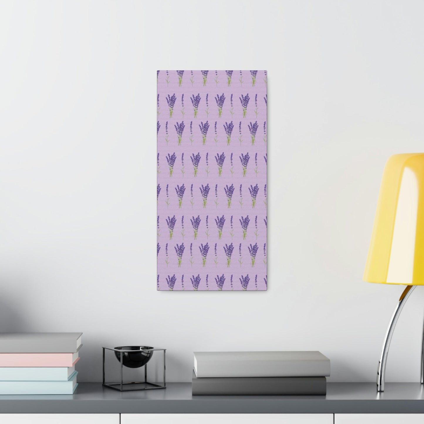 Lavender Aesthetic Pastel Purple Flowers Provence France Minimalist Art Canvas Gallery Wraps Ichaku [Perfect Gifts Selection]