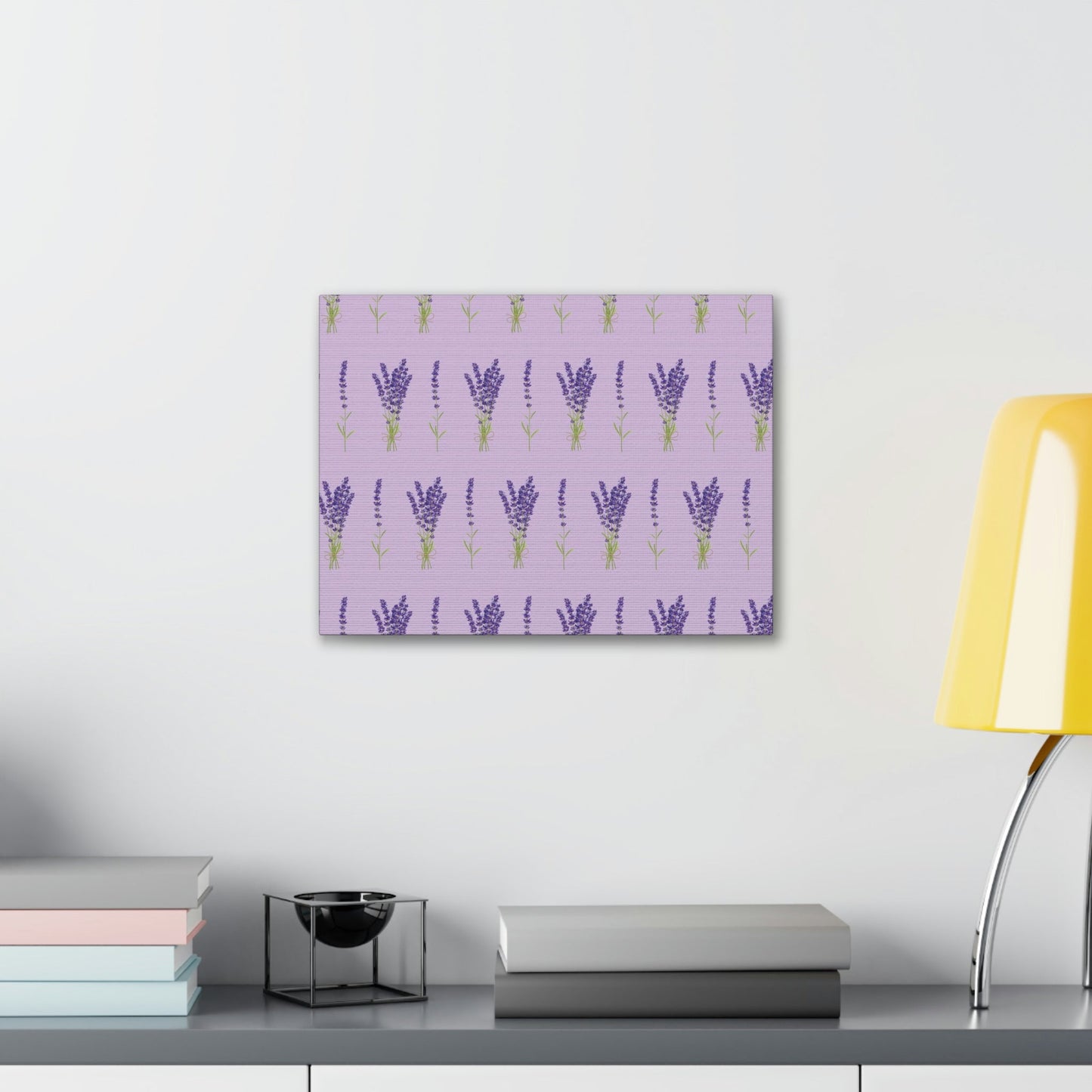 Lavender Aesthetic Pastel Purple Flowers Provence France Minimalist Art Canvas Gallery Wraps Ichaku [Perfect Gifts Selection]