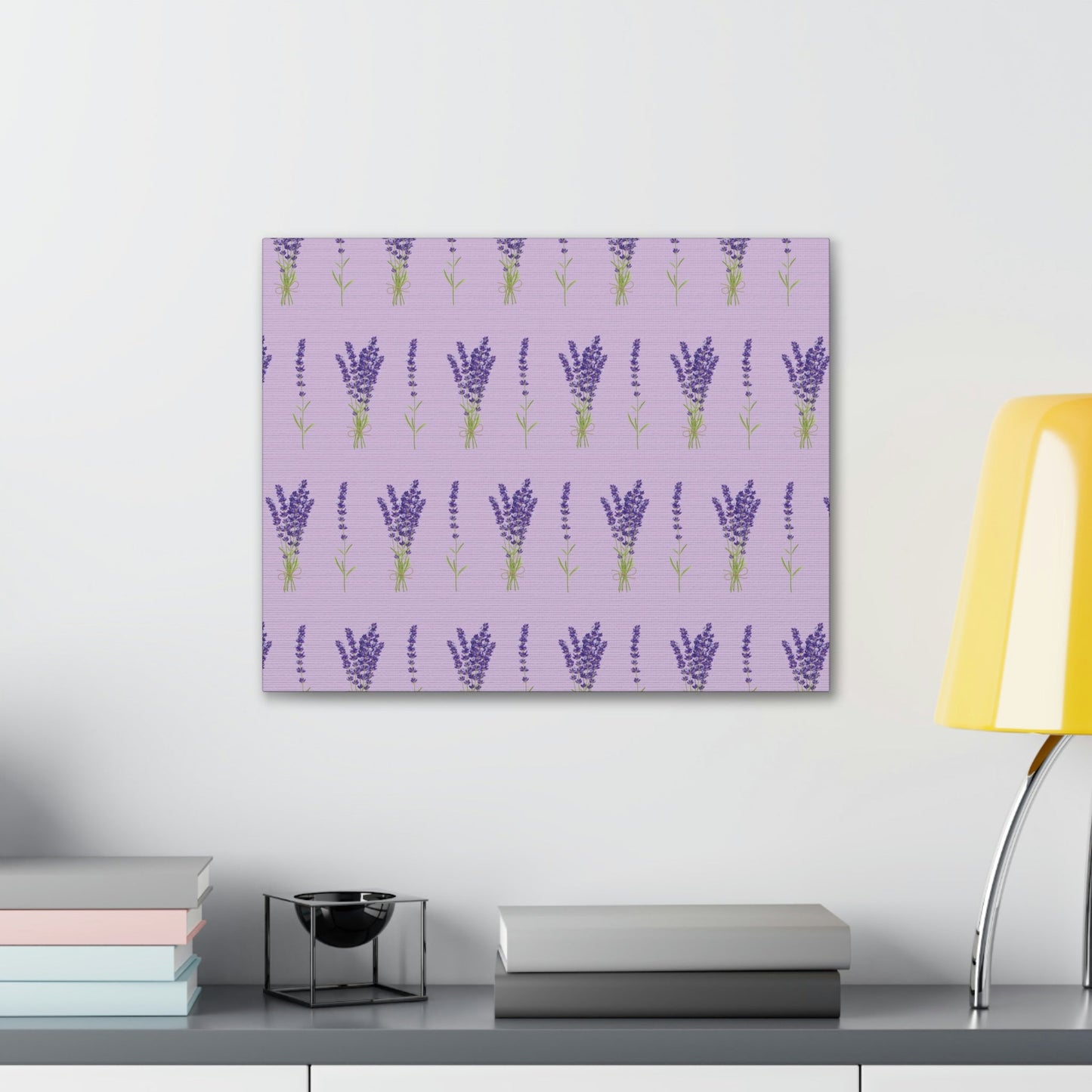 Lavender Aesthetic Pastel Purple Flowers Provence France Minimalist Art Canvas Gallery Wraps Ichaku [Perfect Gifts Selection]