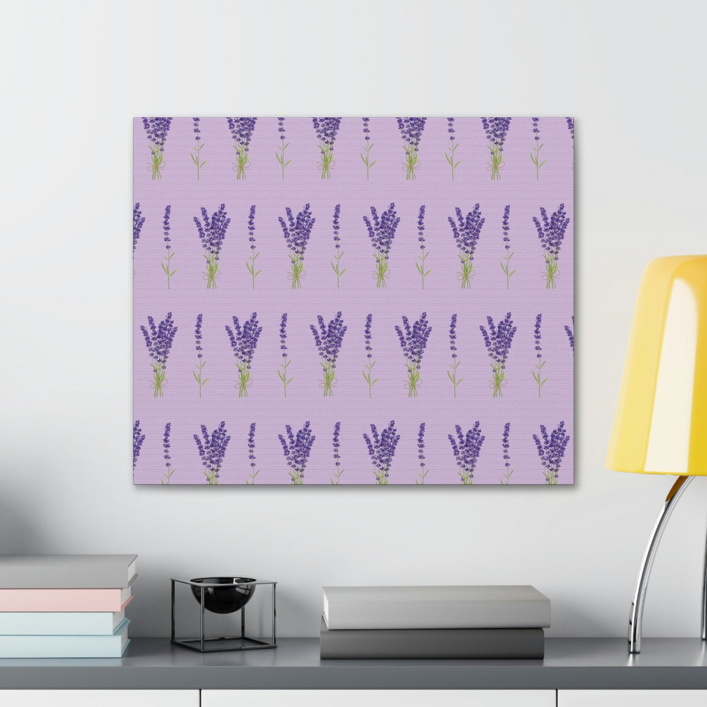 Lavender Aesthetic Pastel Purple Flowers Provence France Minimalist Art Canvas Gallery Wraps Ichaku [Perfect Gifts Selection]