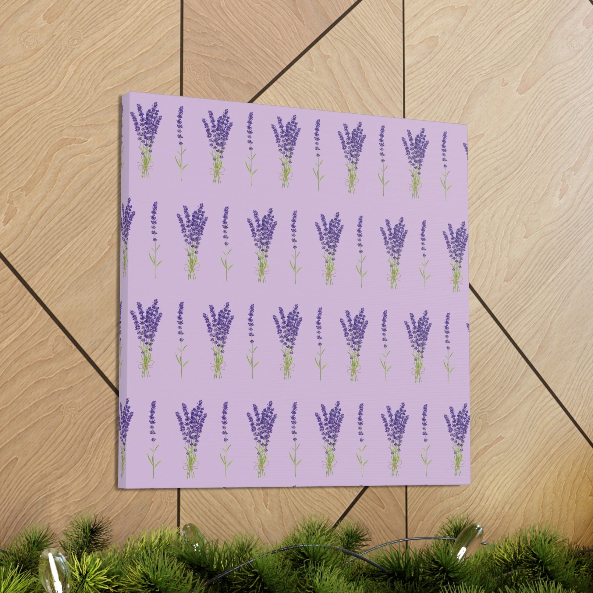 Lavender Aesthetic Pastel Purple Flowers Provence France Minimalist Art Canvas Gallery Wraps Ichaku [Perfect Gifts Selection]