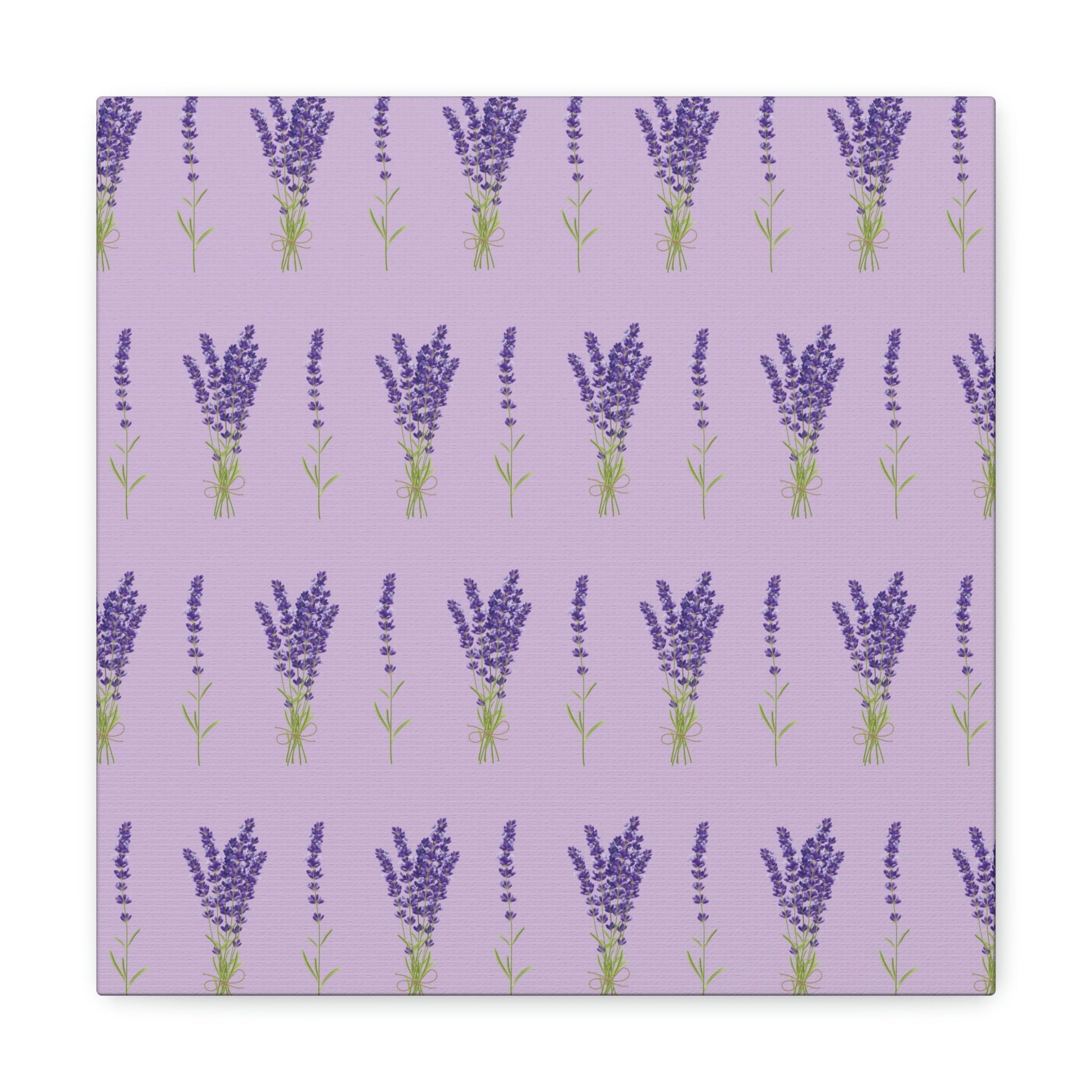 Lavender Aesthetic Pastel Purple Flowers Provence France Minimalist Art Canvas Gallery Wraps Ichaku [Perfect Gifts Selection]