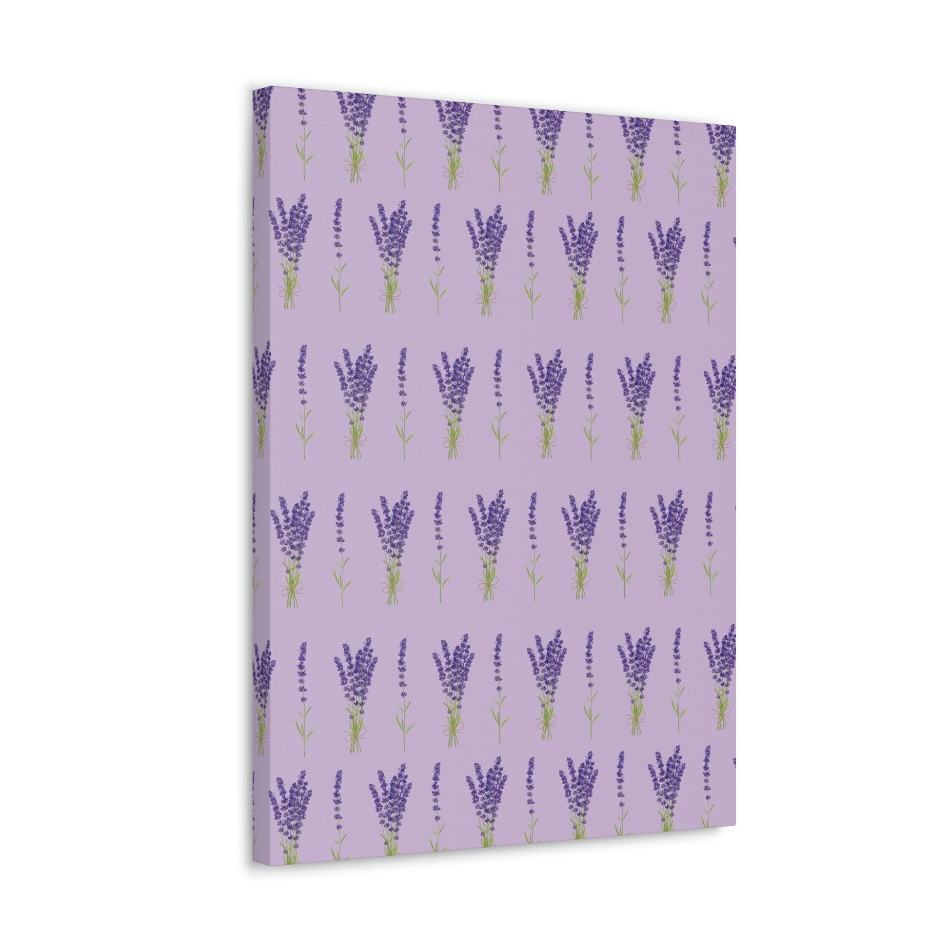 Lavender Aesthetic Pastel Purple Flowers Provence France Minimalist Art Canvas Gallery Wraps Ichaku [Perfect Gifts Selection]