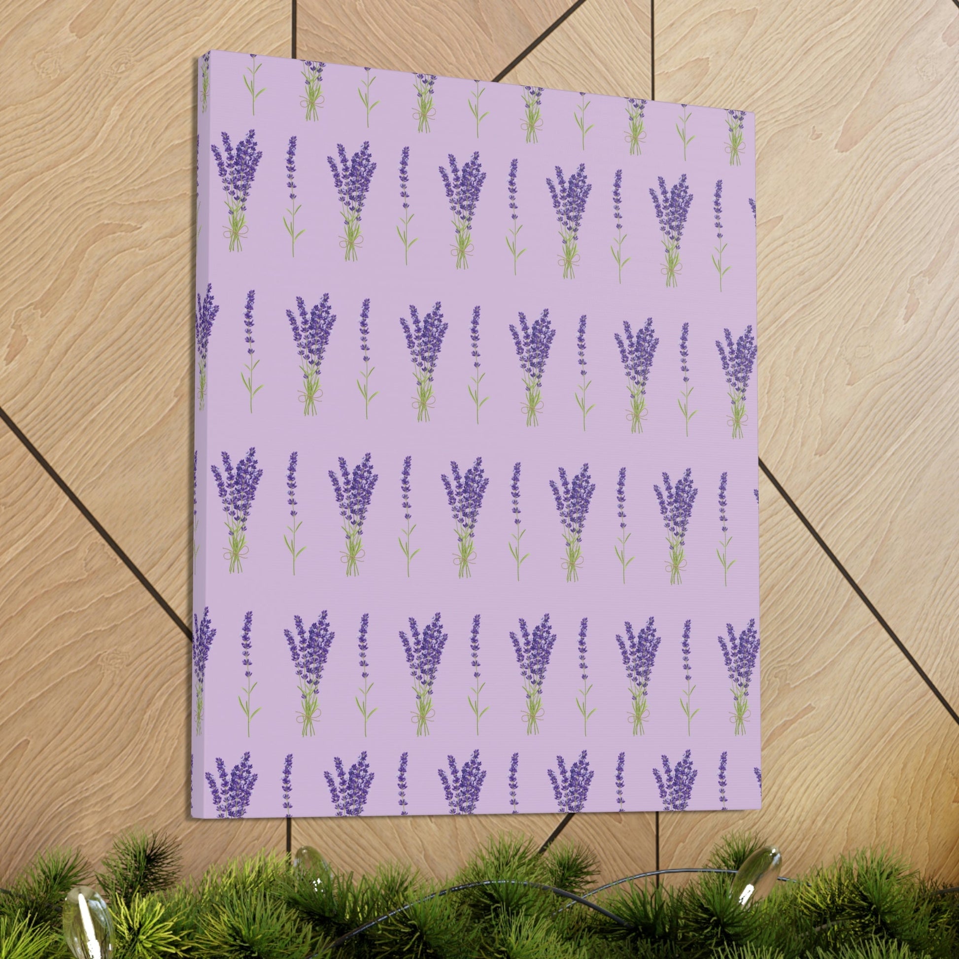 Lavender Aesthetic Pastel Purple Flowers Provence France Minimalist Art Canvas Gallery Wraps Ichaku [Perfect Gifts Selection]