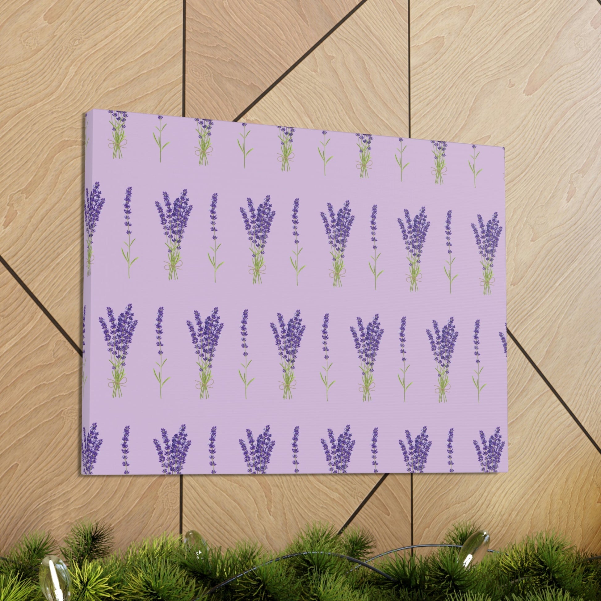 Lavender Aesthetic Pastel Purple Flowers Provence France Minimalist Art Canvas Gallery Wraps Ichaku [Perfect Gifts Selection]