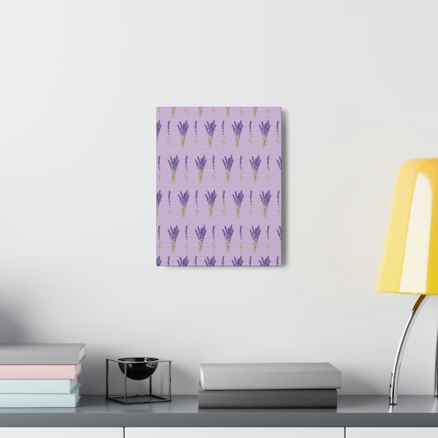 Lavender Aesthetic Pastel Purple Flowers Provence France Minimalist Art Canvas Gallery Wraps Ichaku [Perfect Gifts Selection]