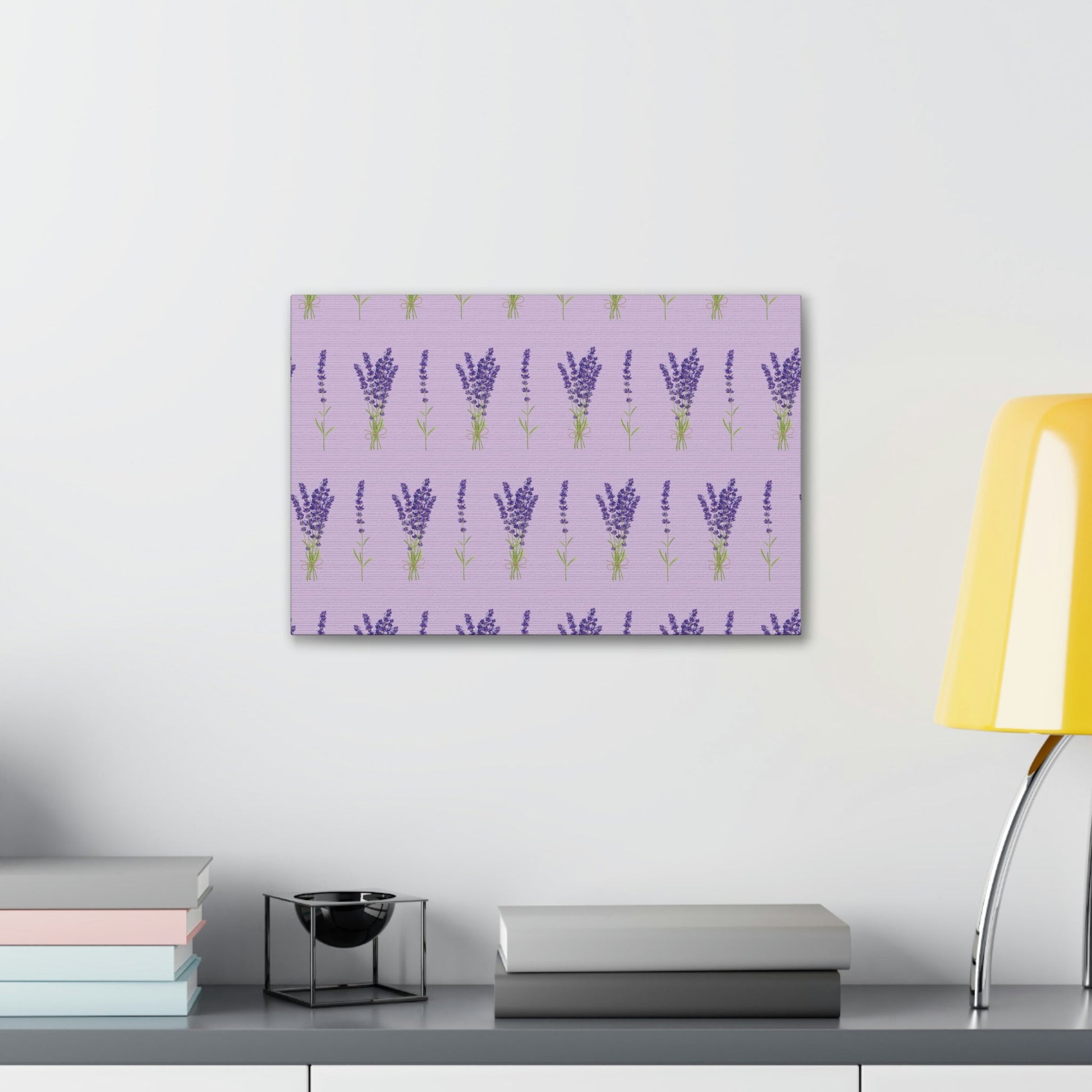 Lavender Aesthetic Pastel Purple Flowers Provence France Minimalist Art Canvas Gallery Wraps Ichaku [Perfect Gifts Selection]