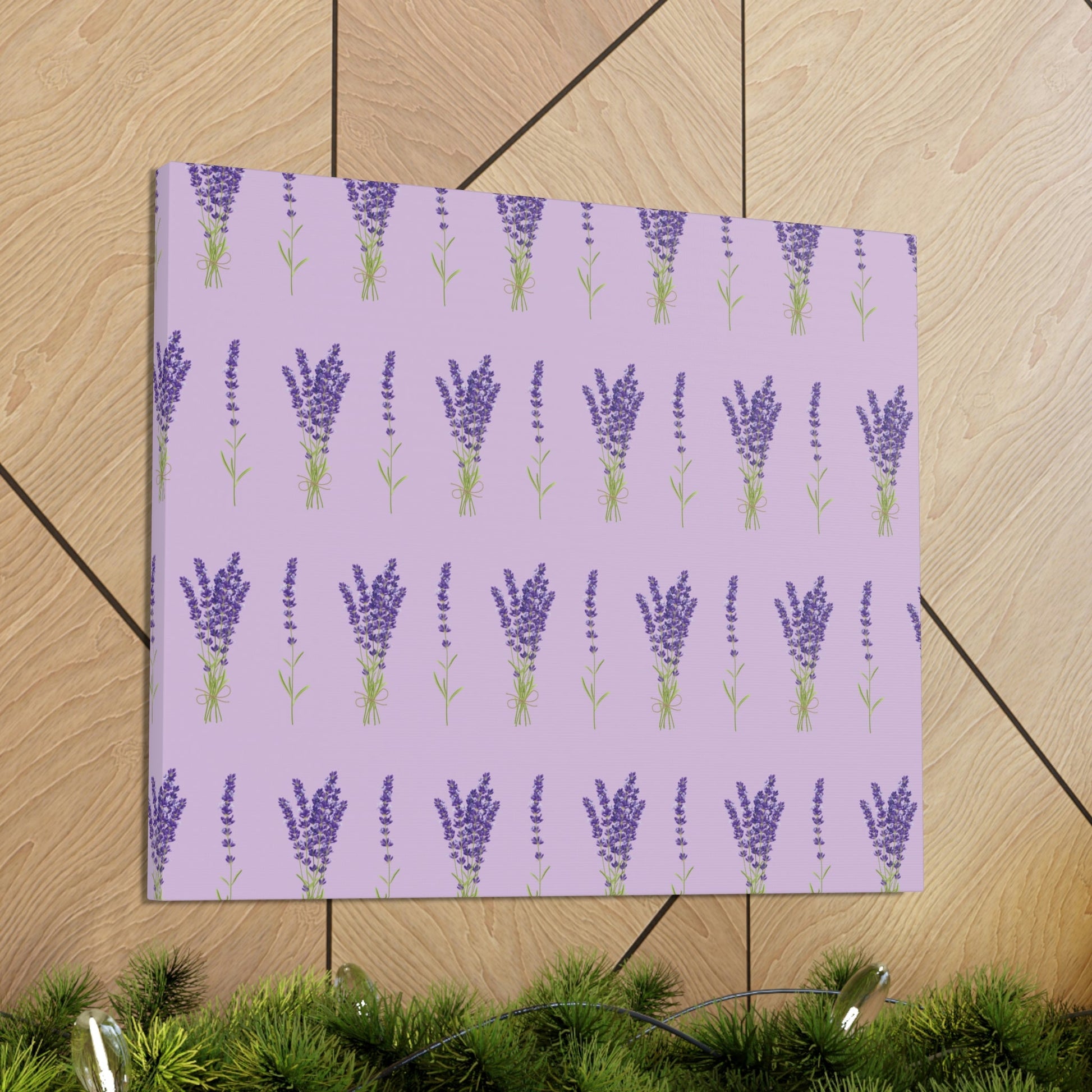 Lavender Aesthetic Pastel Purple Flowers Provence France Minimalist Art Canvas Gallery Wraps Ichaku [Perfect Gifts Selection]