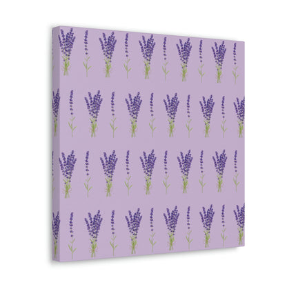 Lavender Aesthetic Pastel Purple Flowers Provence France Minimalist Art Canvas Gallery Wraps Ichaku [Perfect Gifts Selection]