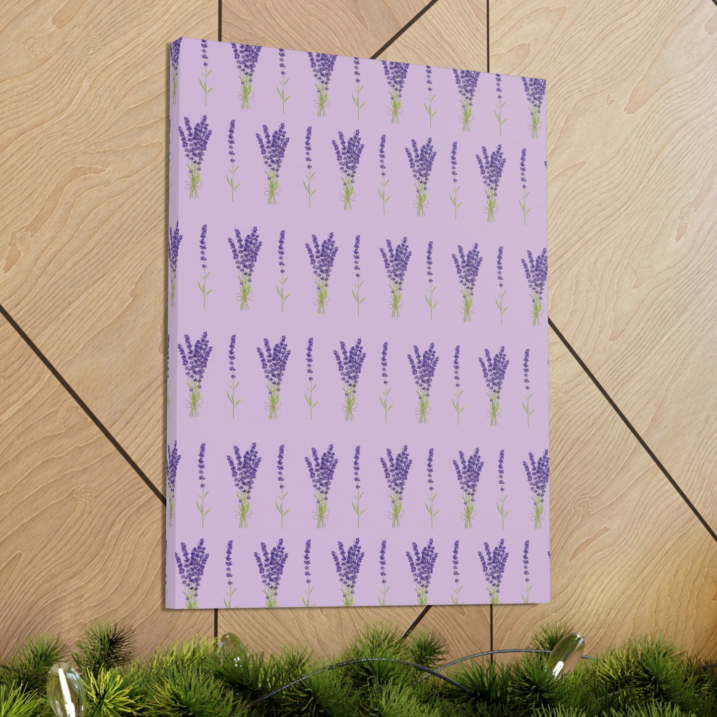 Lavender Aesthetic Pastel Purple Flowers Provence France Minimalist Art Canvas Gallery Wraps Ichaku [Perfect Gifts Selection]