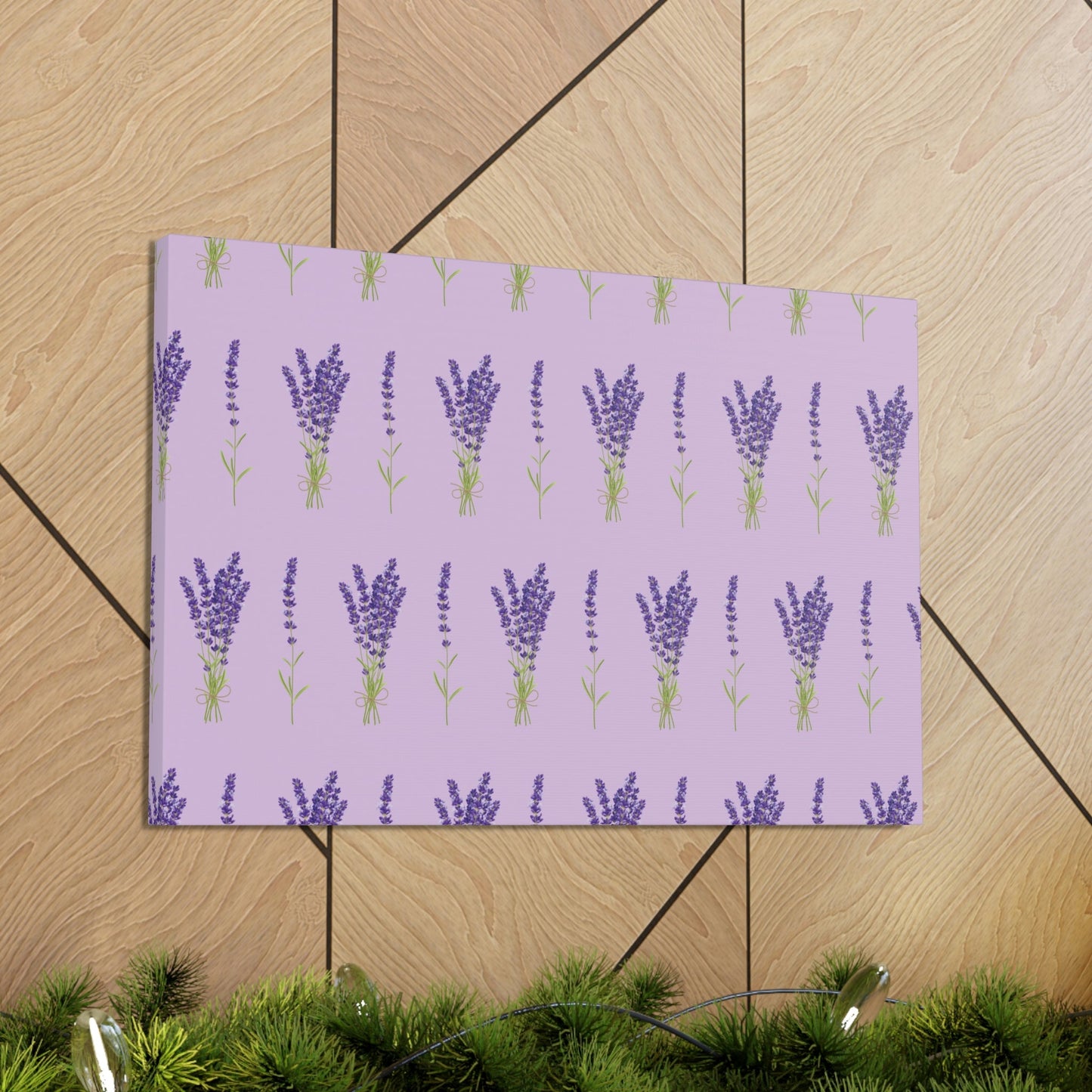 Lavender Aesthetic Pastel Purple Flowers Provence France Minimalist Art Canvas Gallery Wraps Ichaku [Perfect Gifts Selection]