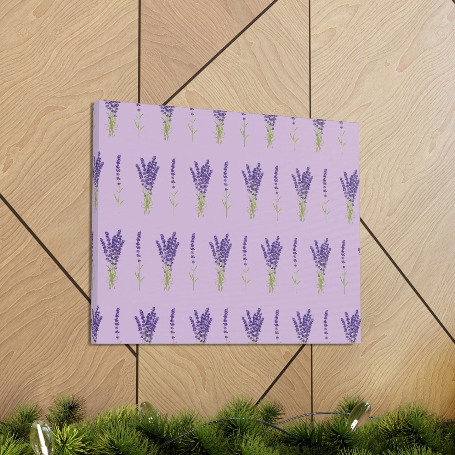 Lavender Aesthetic Pastel Purple Flowers Provence France Minimalist Art Canvas Gallery Wraps Ichaku [Perfect Gifts Selection]