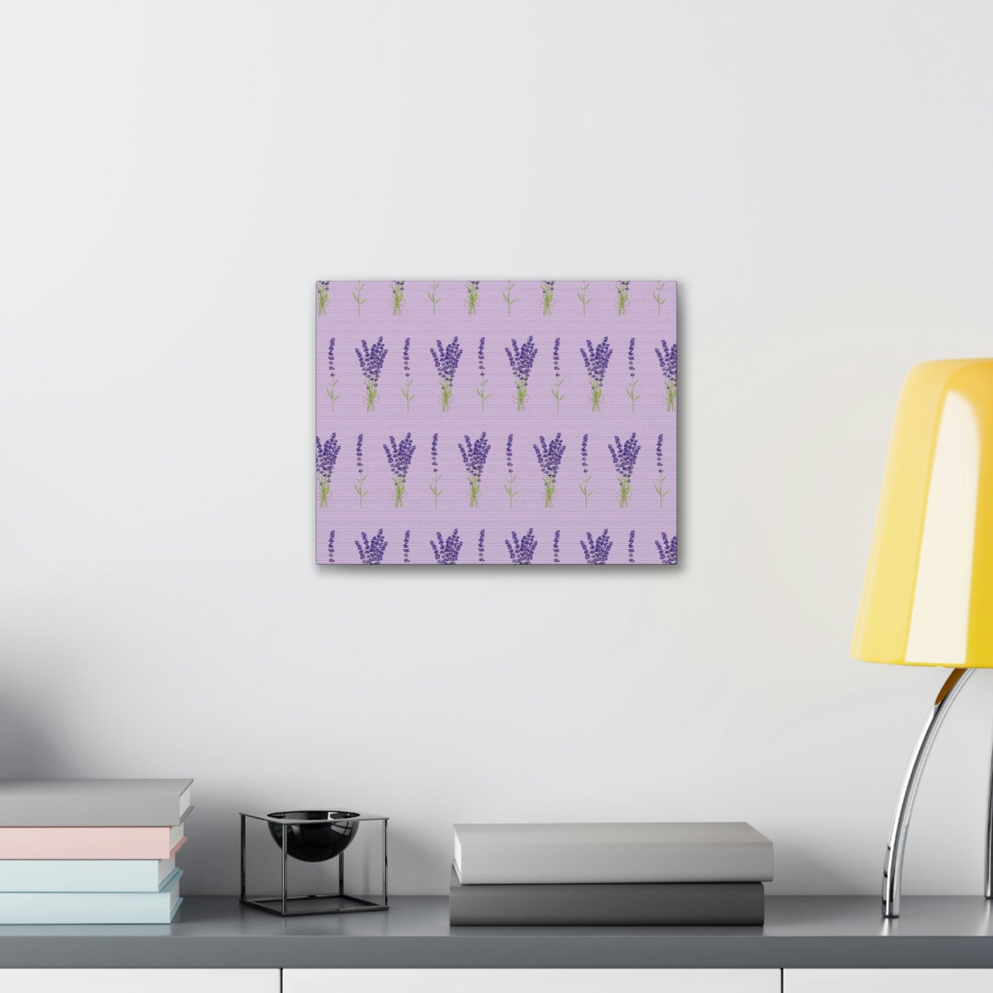 Lavender Aesthetic Pastel Purple Flowers Provence France Minimalist Art Canvas Gallery Wraps Ichaku [Perfect Gifts Selection]