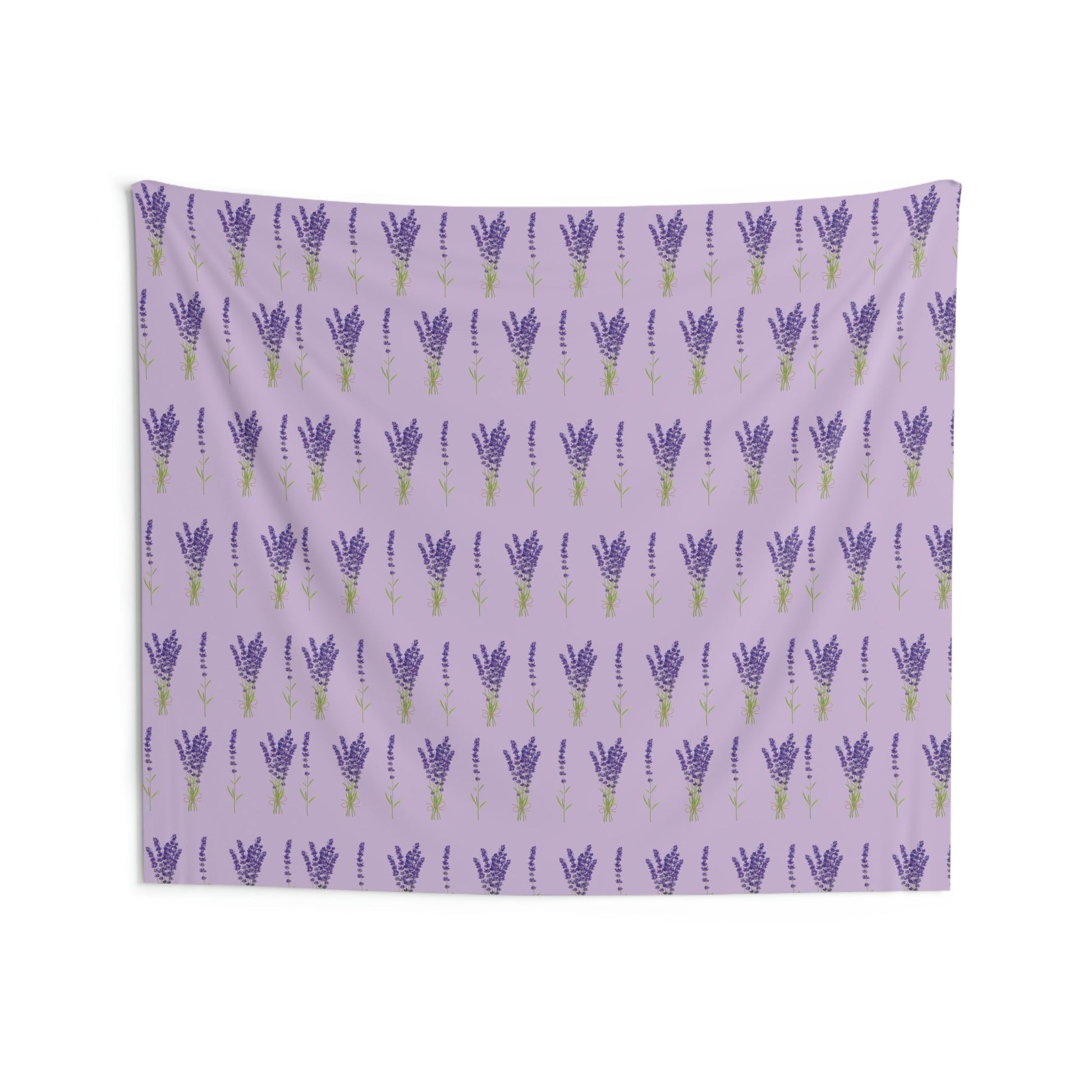 Lavender Aesthetic Pastel Purple Flowers Provence France Minimalist Art Indoor Wall Tapestries Ichaku [Perfect Gifts Selection]