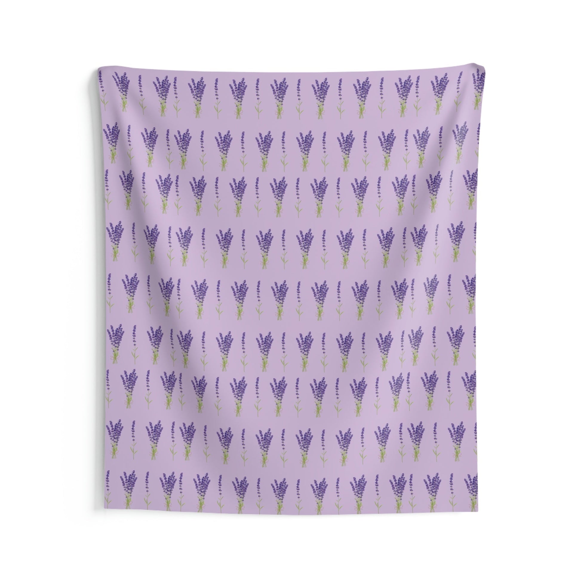 Lavender Aesthetic Pastel Purple Flowers Provence France Minimalist Art Indoor Wall Tapestries Ichaku [Perfect Gifts Selection]