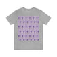 Lavender Aesthetic Pastel Purple Flowers Provence France Minimalist Art Unisex Jersey Short Sleeve T-Shirt Ichaku [Perfect Gifts Selection]