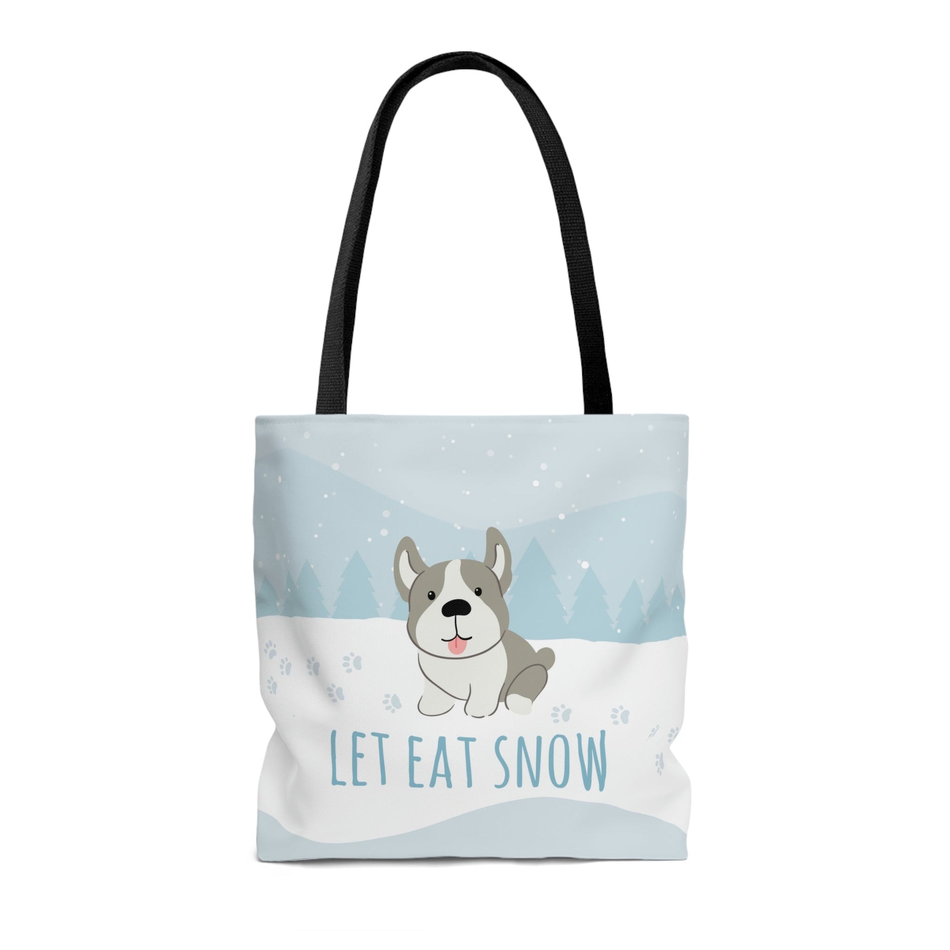 Let Eat Snow Cute Dog Anime Snow AOP Tote Bag Ichaku [Perfect Gifts Selection]