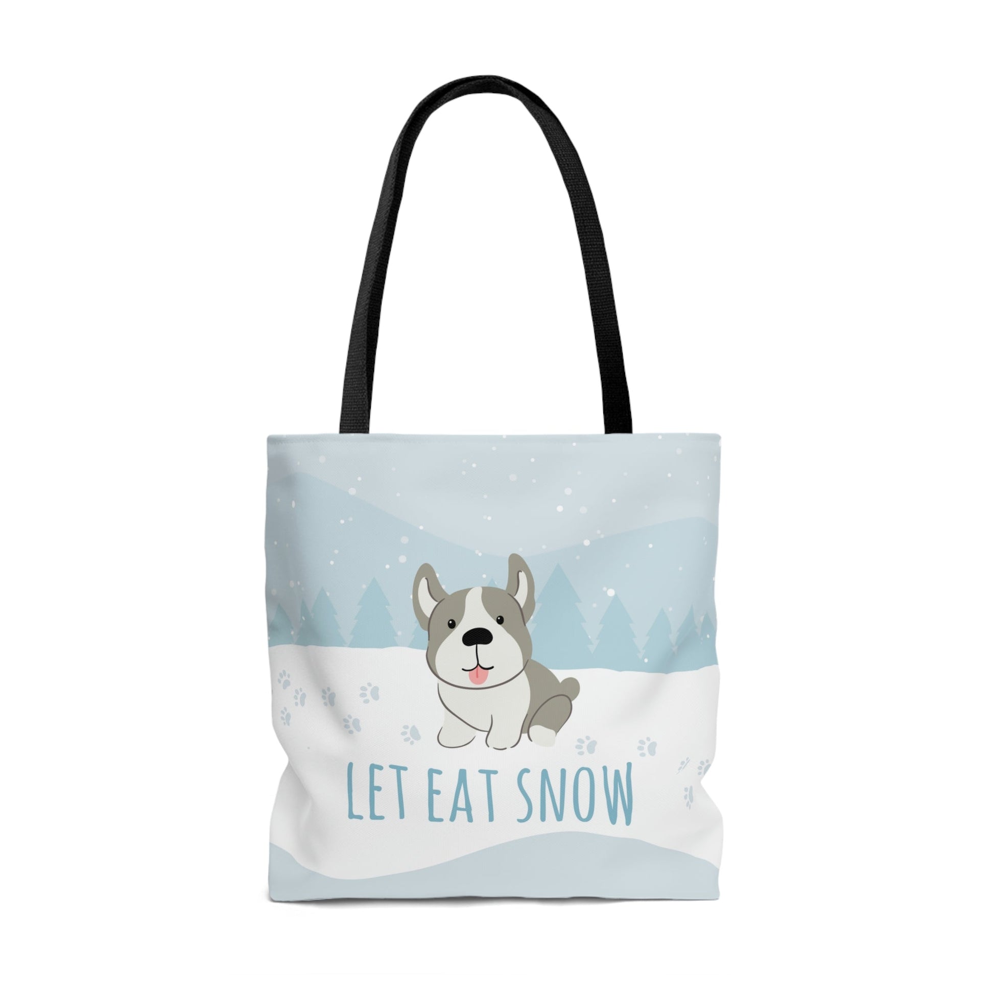 Let Eat Snow Cute Dog Anime Snow AOP Tote Bag Ichaku [Perfect Gifts Selection]
