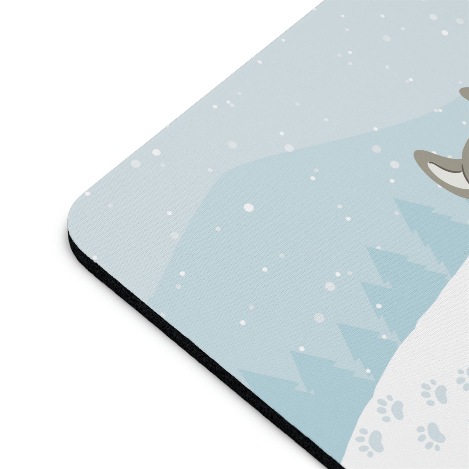 Let Eat Snow Cute Dog Anime Snow Ergonomic Non-slip Creative Design Mouse Pad Ichaku [Perfect Gifts Selection]
