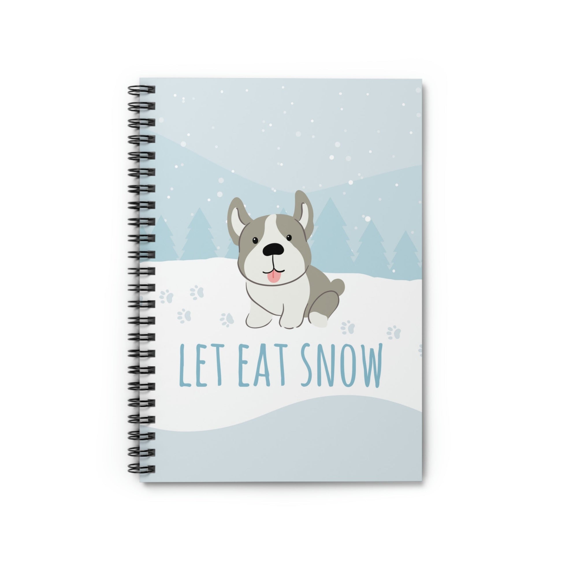 Let Eat Snow Cute Dog Anime Snow Spiral Notebook Ruled Line Ichaku [Perfect Gifts Selection]