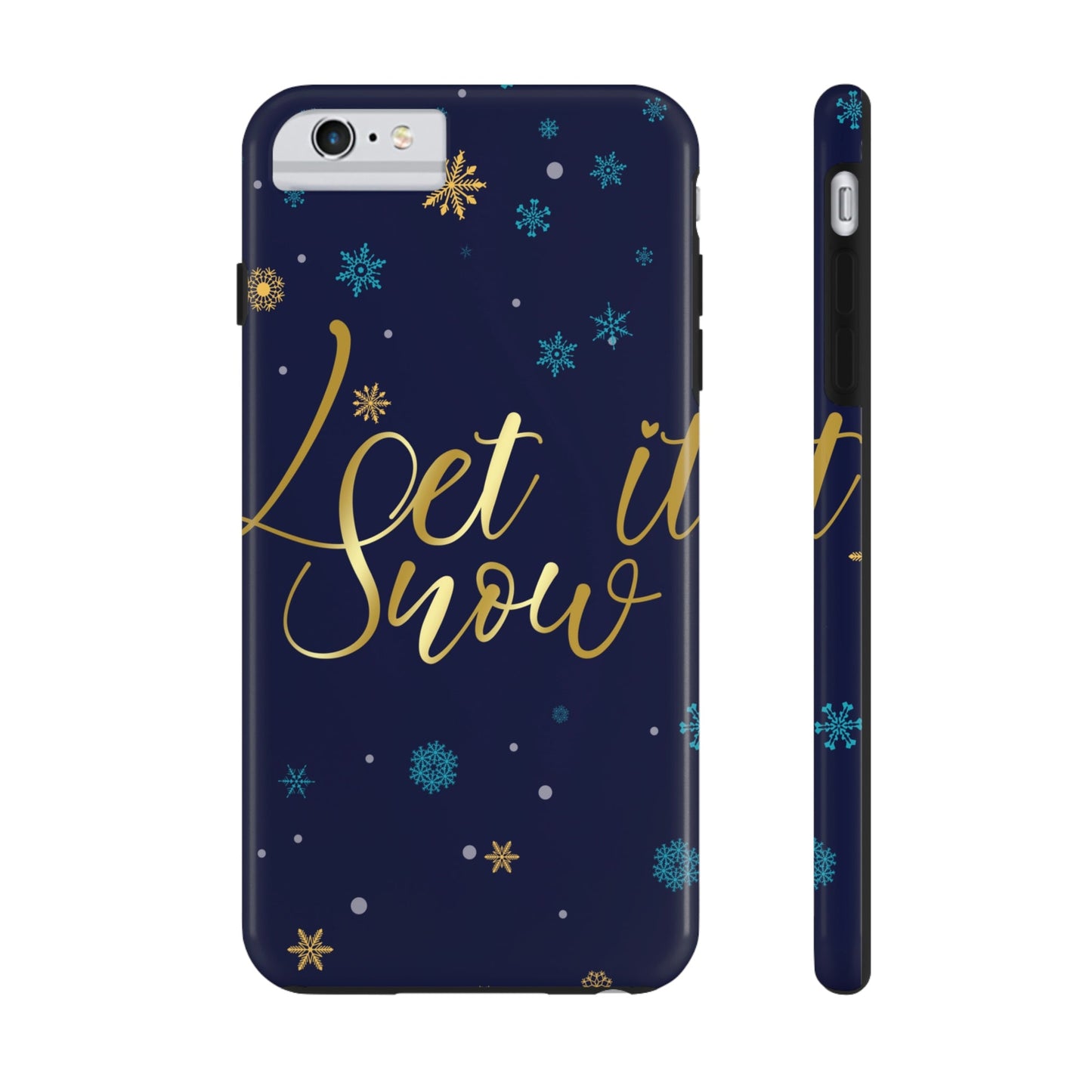 Let it Snow Pattern Christmas Typography Tough Phone Cases Case-Mate Ichaku [Perfect Gifts Selection]