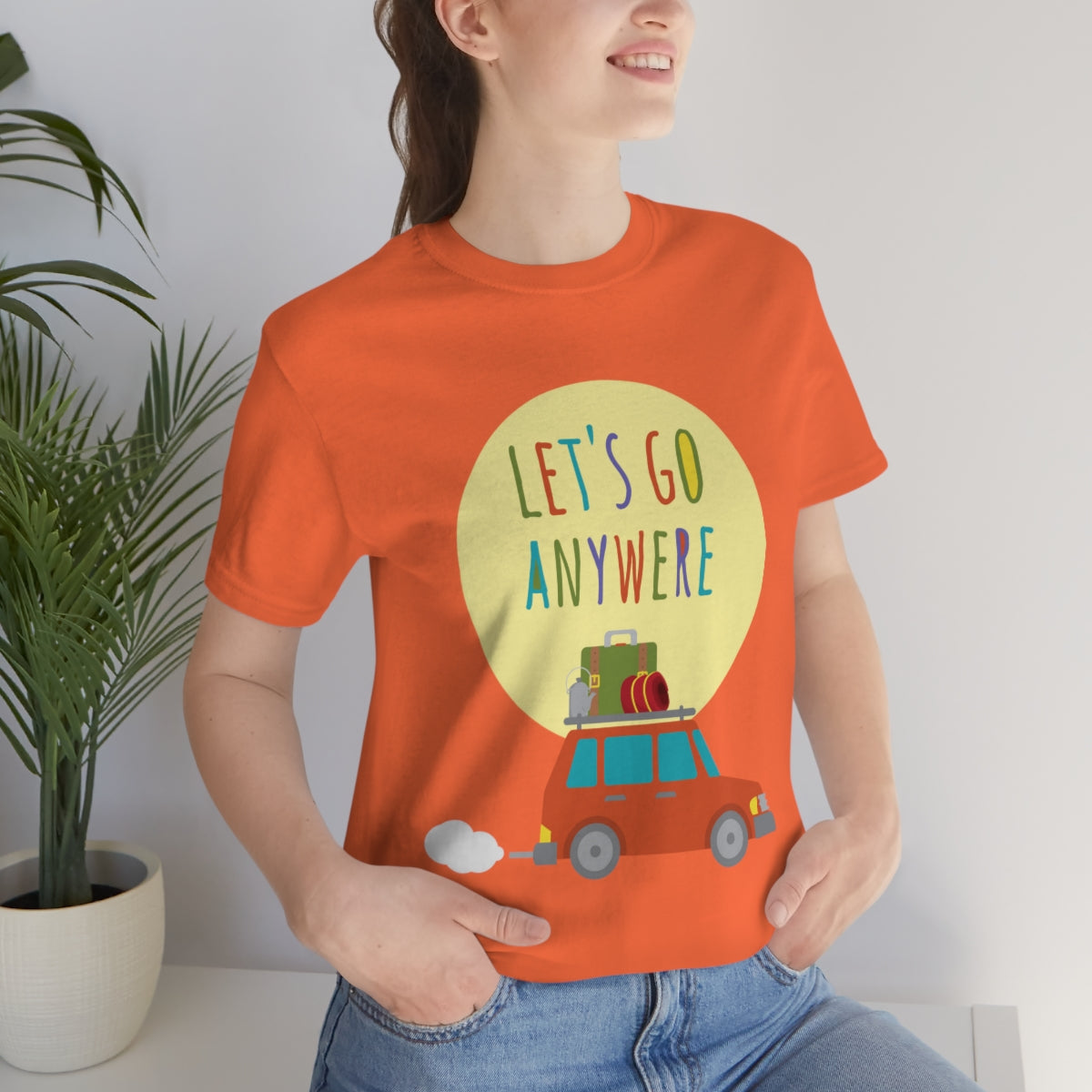 Let`s Go Anywere, Adventure Classic Unisex Jersey Short Sleeve T-Shirt Ichaku [Perfect Gifts Selection]