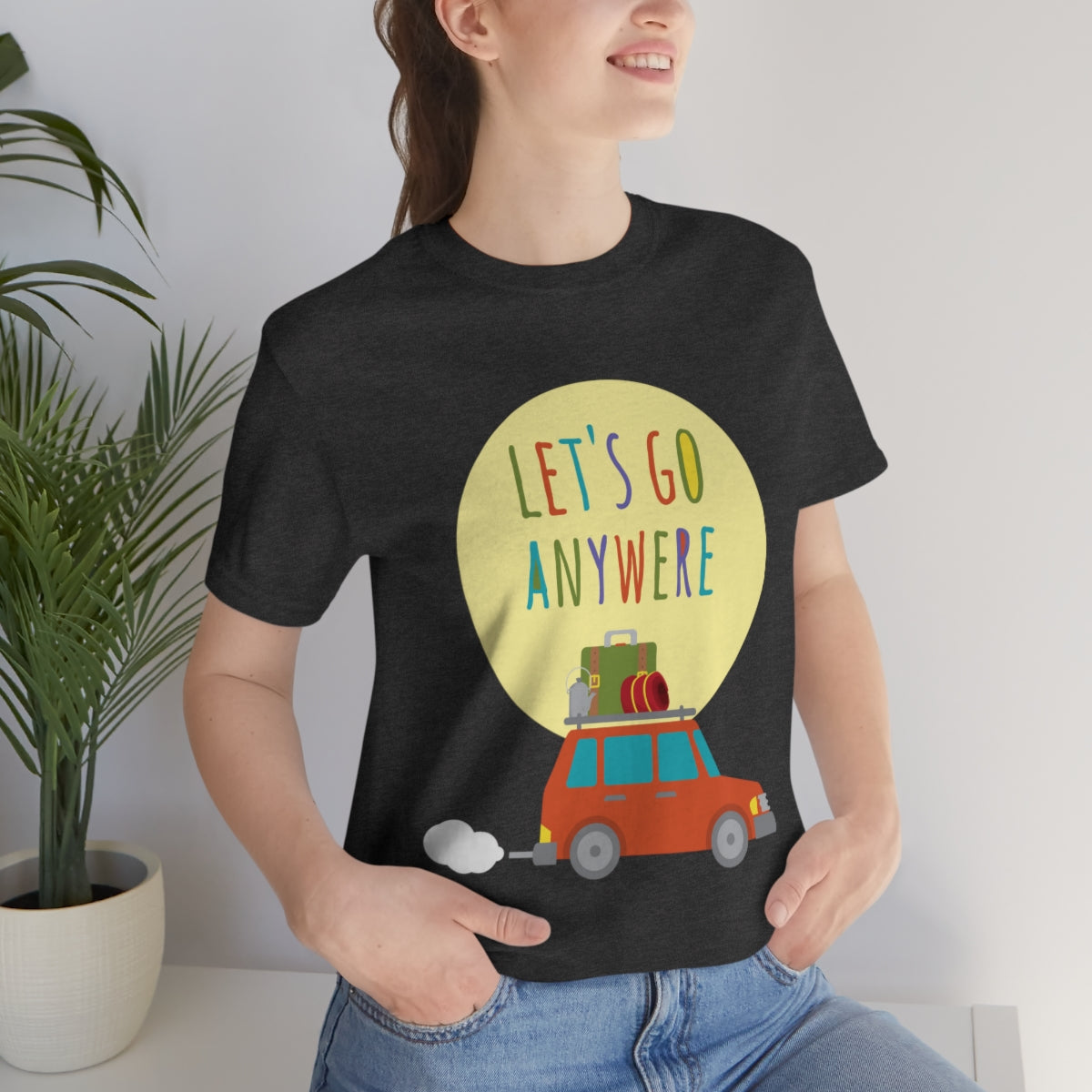 Let`s Go Anywere, Adventure Classic Unisex Jersey Short Sleeve T-Shirt Ichaku [Perfect Gifts Selection]