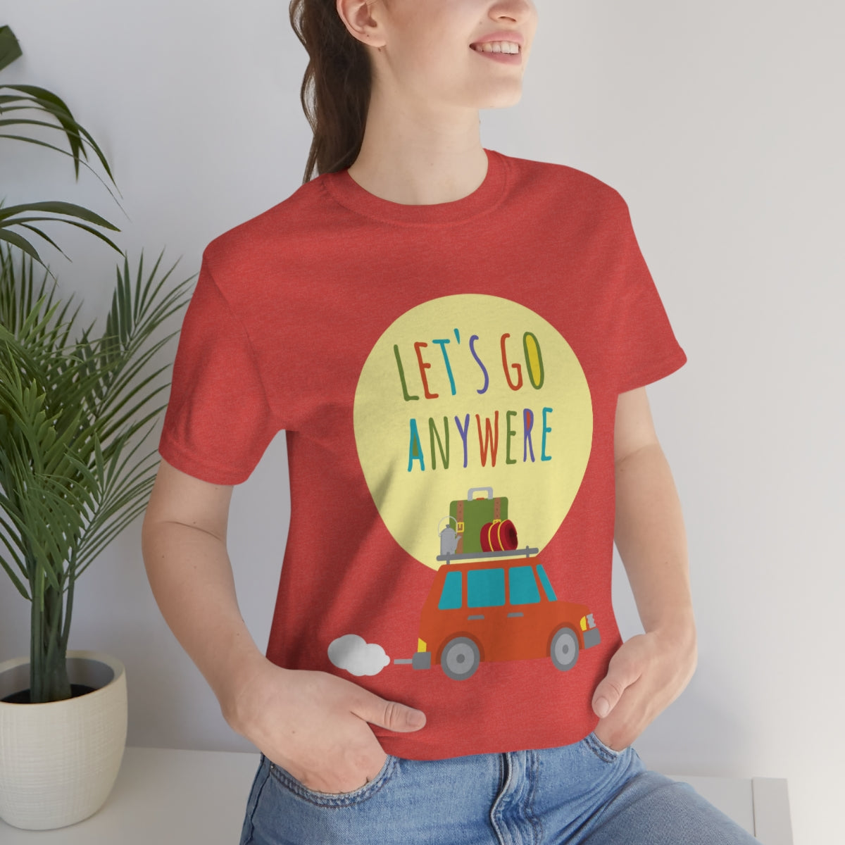 Let`s Go Anywere, Adventure Classic Unisex Jersey Short Sleeve T-Shirt Ichaku [Perfect Gifts Selection]