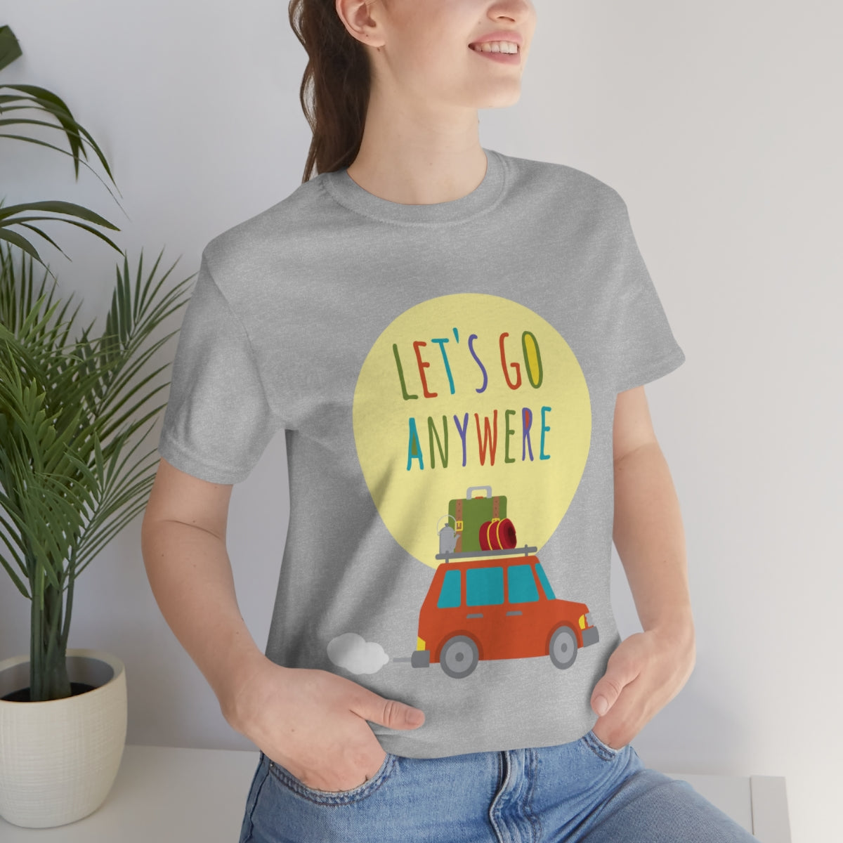 Let`s Go Anywere, Adventure Classic Unisex Jersey Short Sleeve T-Shirt Ichaku [Perfect Gifts Selection]