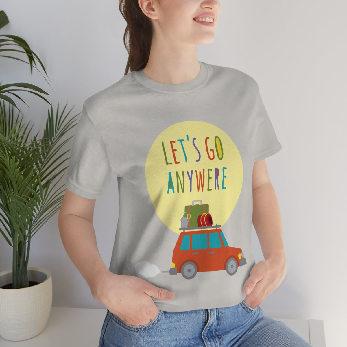 Let`s Go Anywere, Adventure Classic Unisex Jersey Short Sleeve T-Shirt Ichaku [Perfect Gifts Selection]