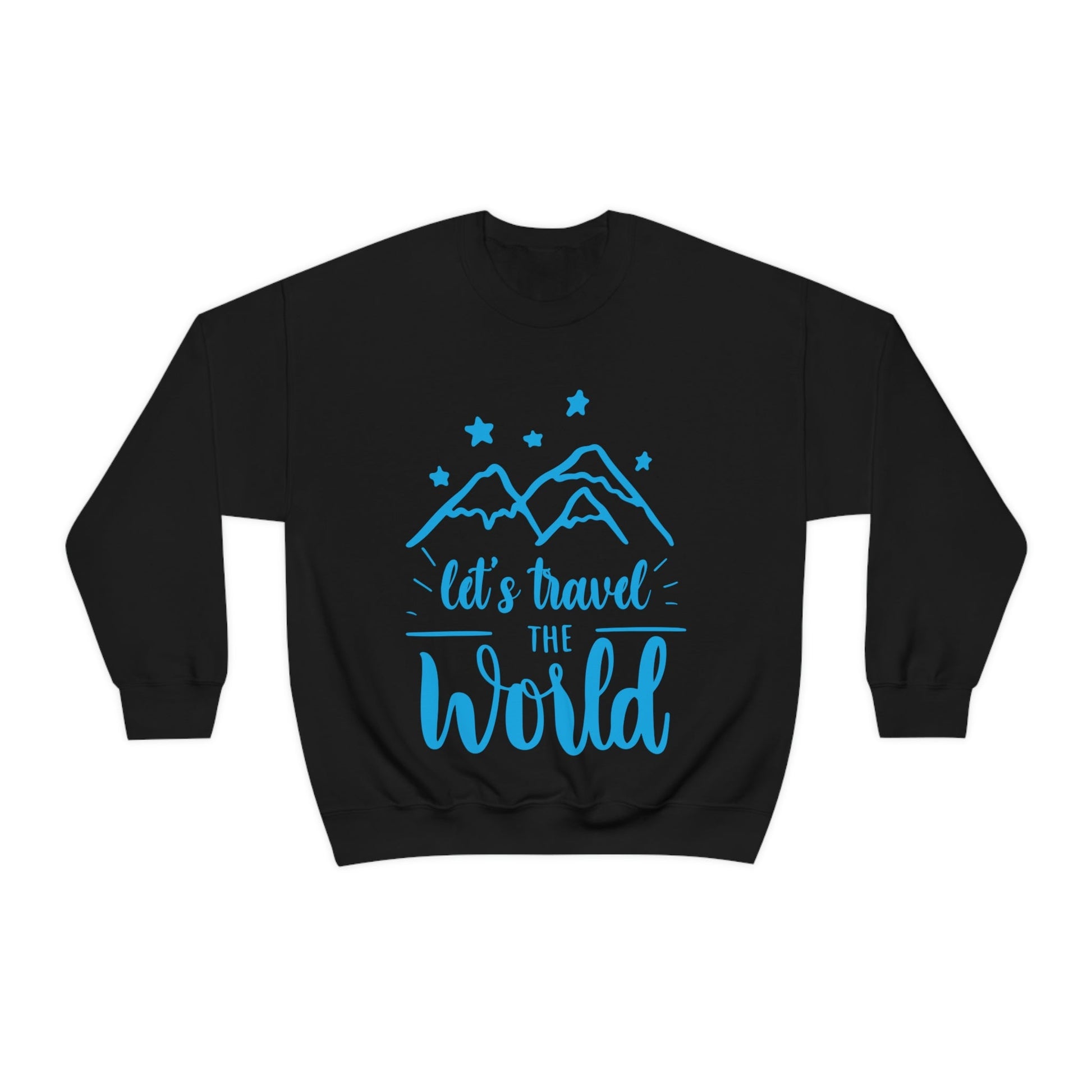 Let`s Travel the World Vacation Landscape Explore Unisex Heavy Blend™ Crewneck Sweatshirt Ichaku [Perfect Gifts Selection]