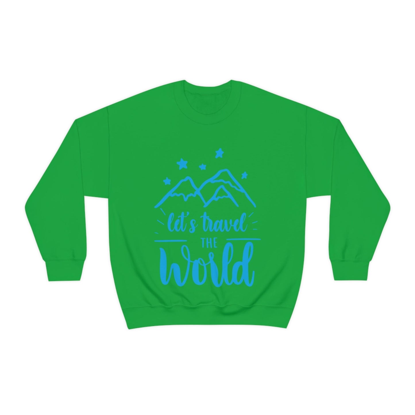 Let`s Travel the World Vacation Landscape Explore Unisex Heavy Blend™ Crewneck Sweatshirt Ichaku [Perfect Gifts Selection]