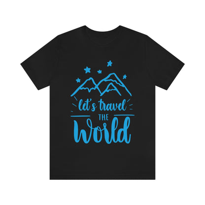 Let`s Travel the World Vacation Landscape Explore Unisex Jersey Short Sleeve T-Shirt Ichaku [Perfect Gifts Selection]