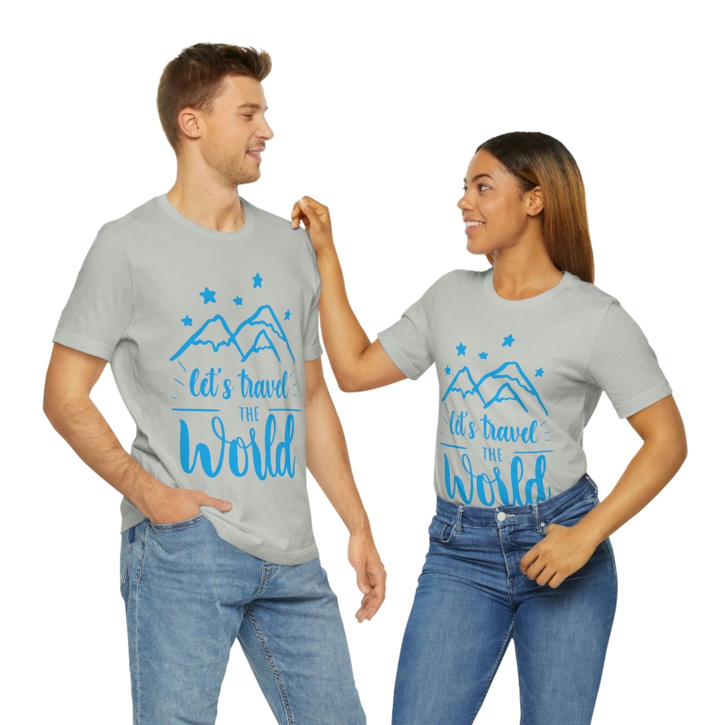 Let`s Travel the World Vacation Landscape Explore Unisex Jersey Short Sleeve T-Shirt Ichaku [Perfect Gifts Selection]