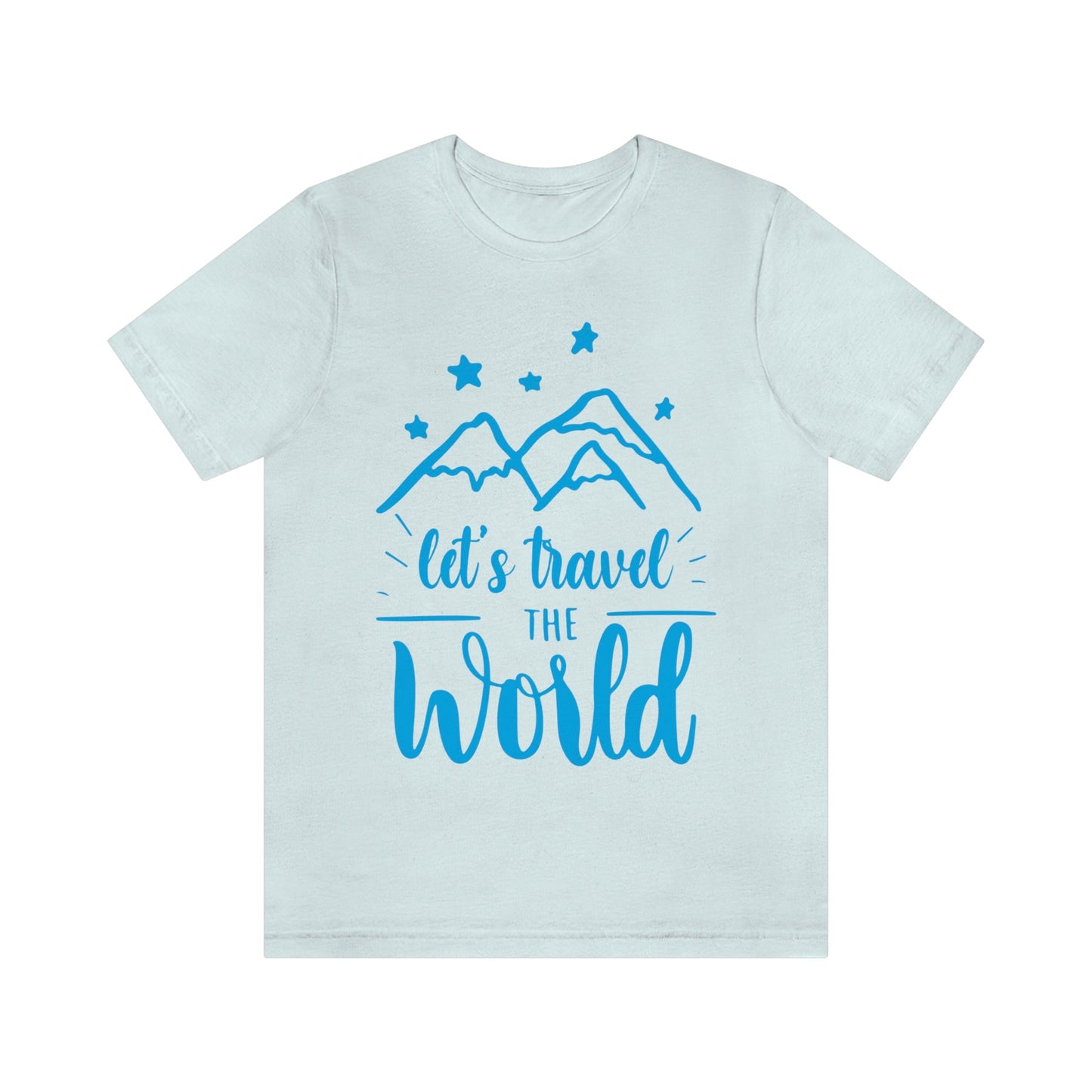 Let`s Travel the World Vacation Landscape Explore Unisex Jersey Short Sleeve T-Shirt Ichaku [Perfect Gifts Selection]