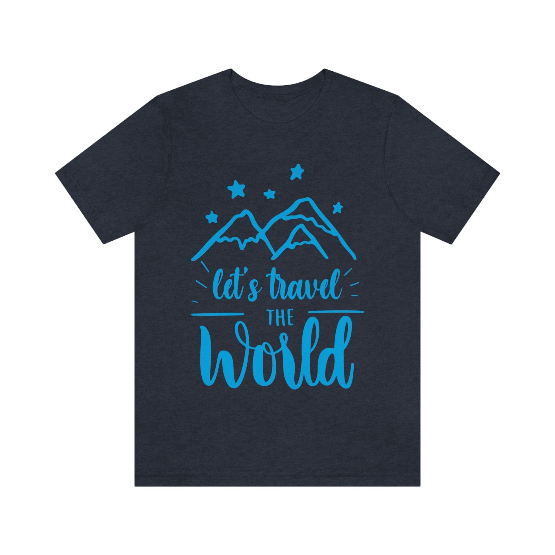 Let`s Travel the World Vacation Landscape Explore Unisex Jersey Short Sleeve T-Shirt Ichaku [Perfect Gifts Selection]