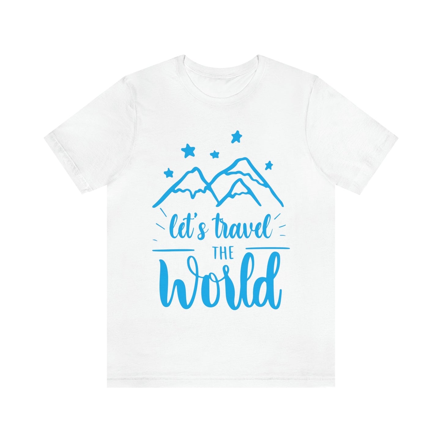 Let`s Travel the World Vacation Landscape Explore Unisex Jersey Short Sleeve T-Shirt Ichaku [Perfect Gifts Selection]