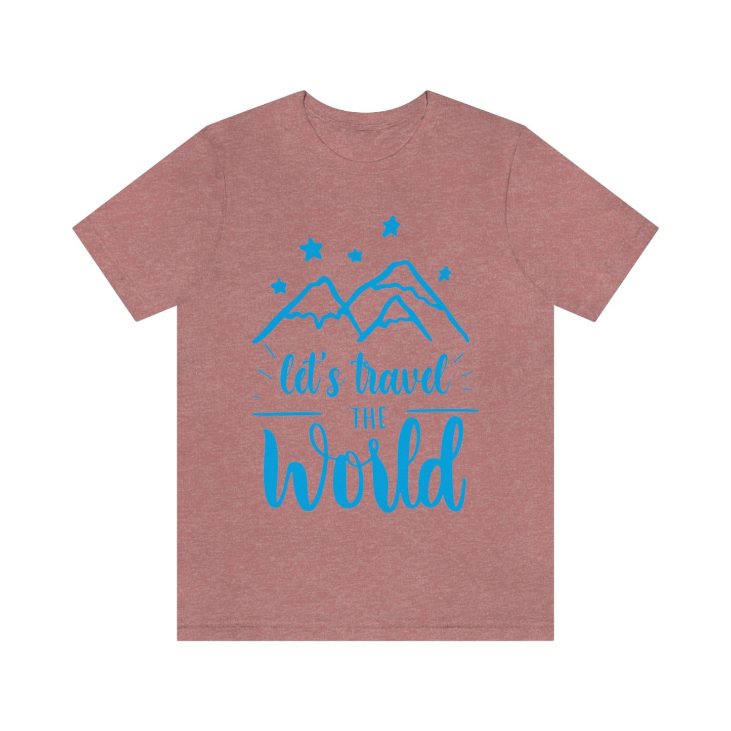 Let`s Travel the World Vacation Landscape Explore Unisex Jersey Short Sleeve T-Shirt Ichaku [Perfect Gifts Selection]